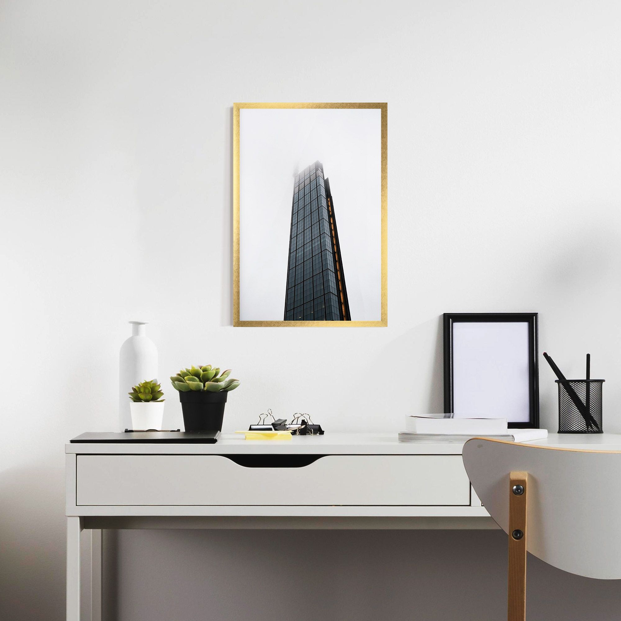 Foggy High Building mockup 7