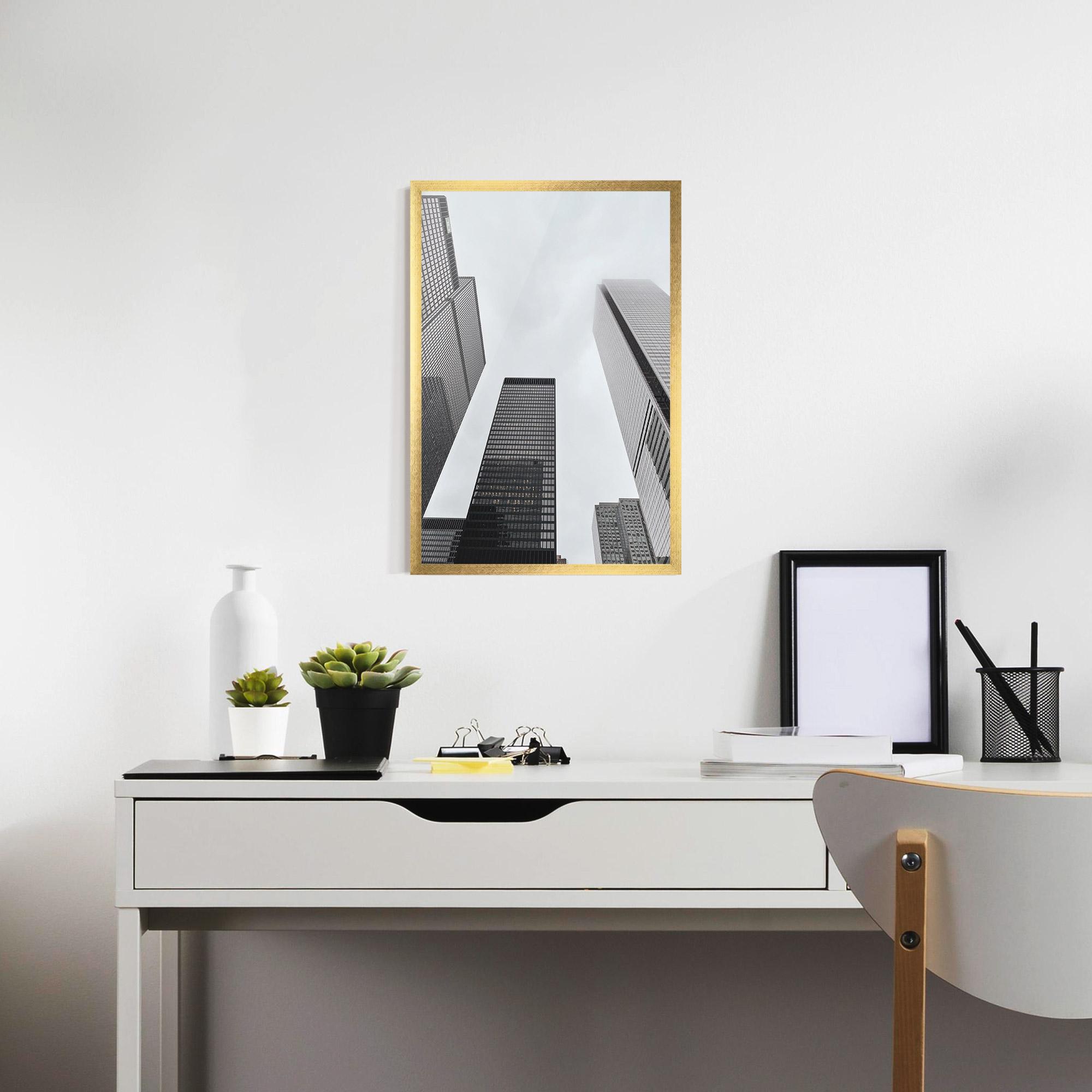 Poster Înrămat Grey High Building mockup 7
