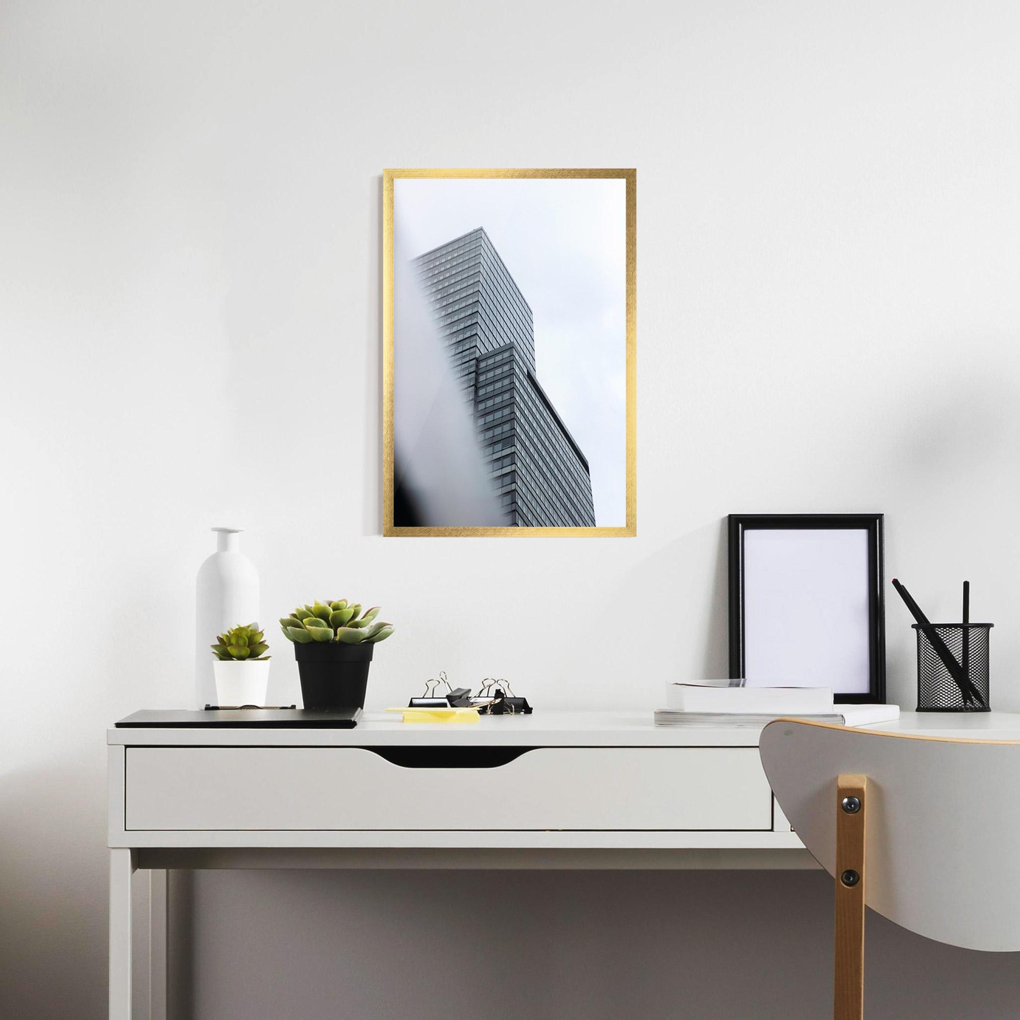 Poster Înrămat Grey White Building mockup 7