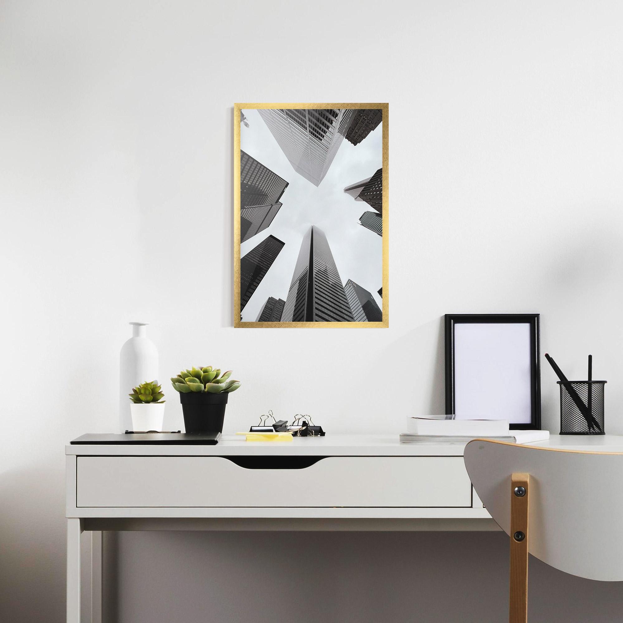 Poster Înrămat High Grey Building mockup 7