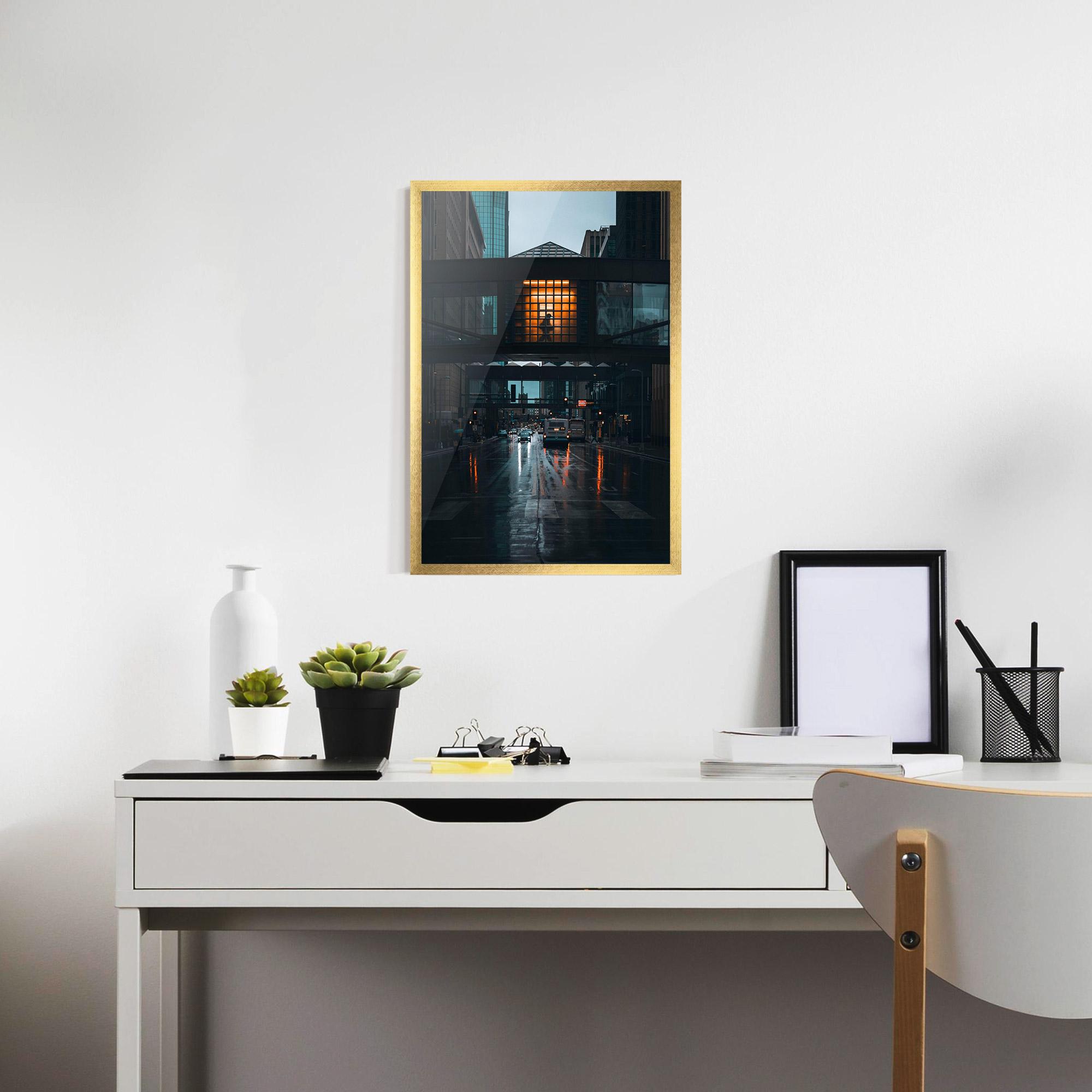 Poster Înrămat Worm Light Building mockup 7