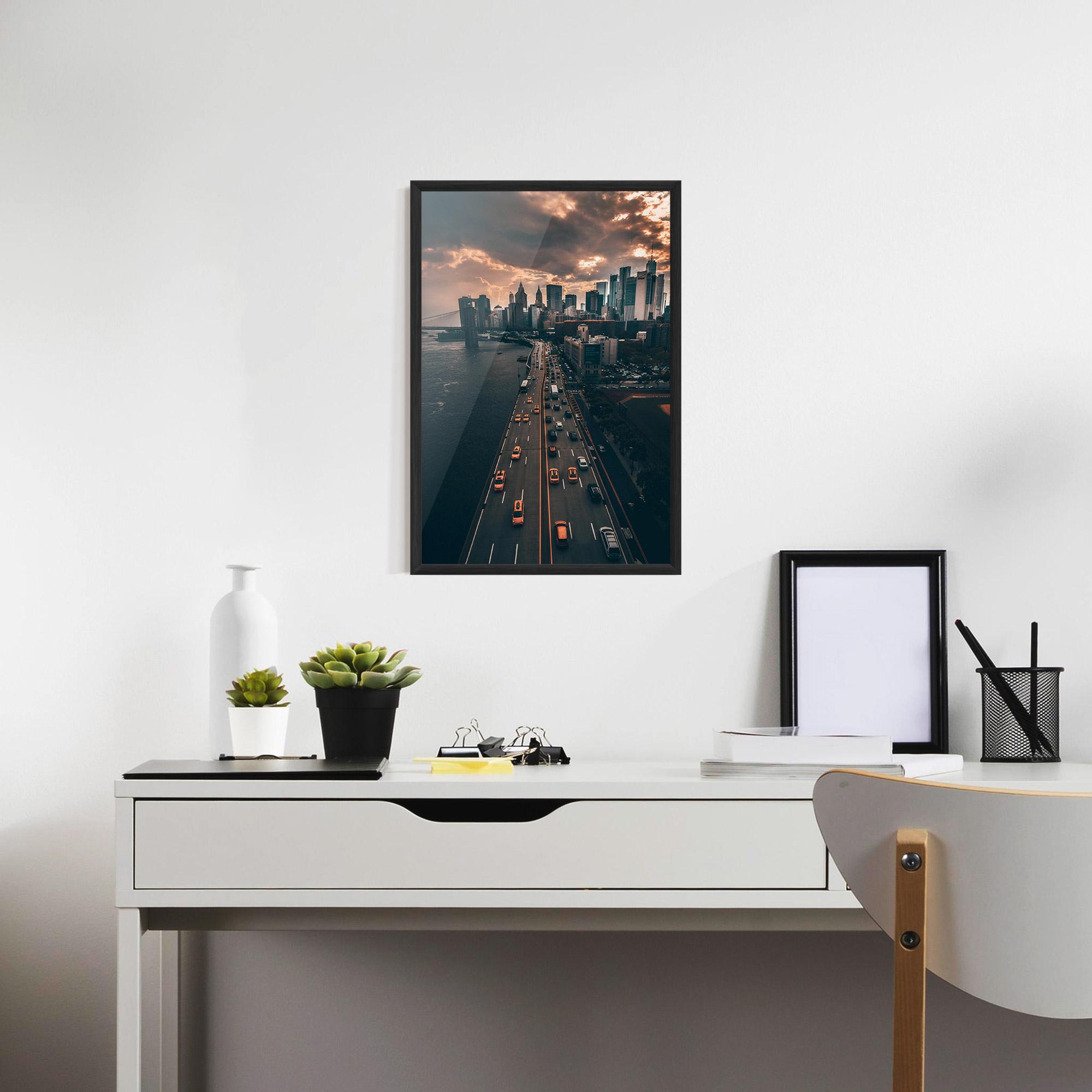 Poster Înrămat Above City mockup 7