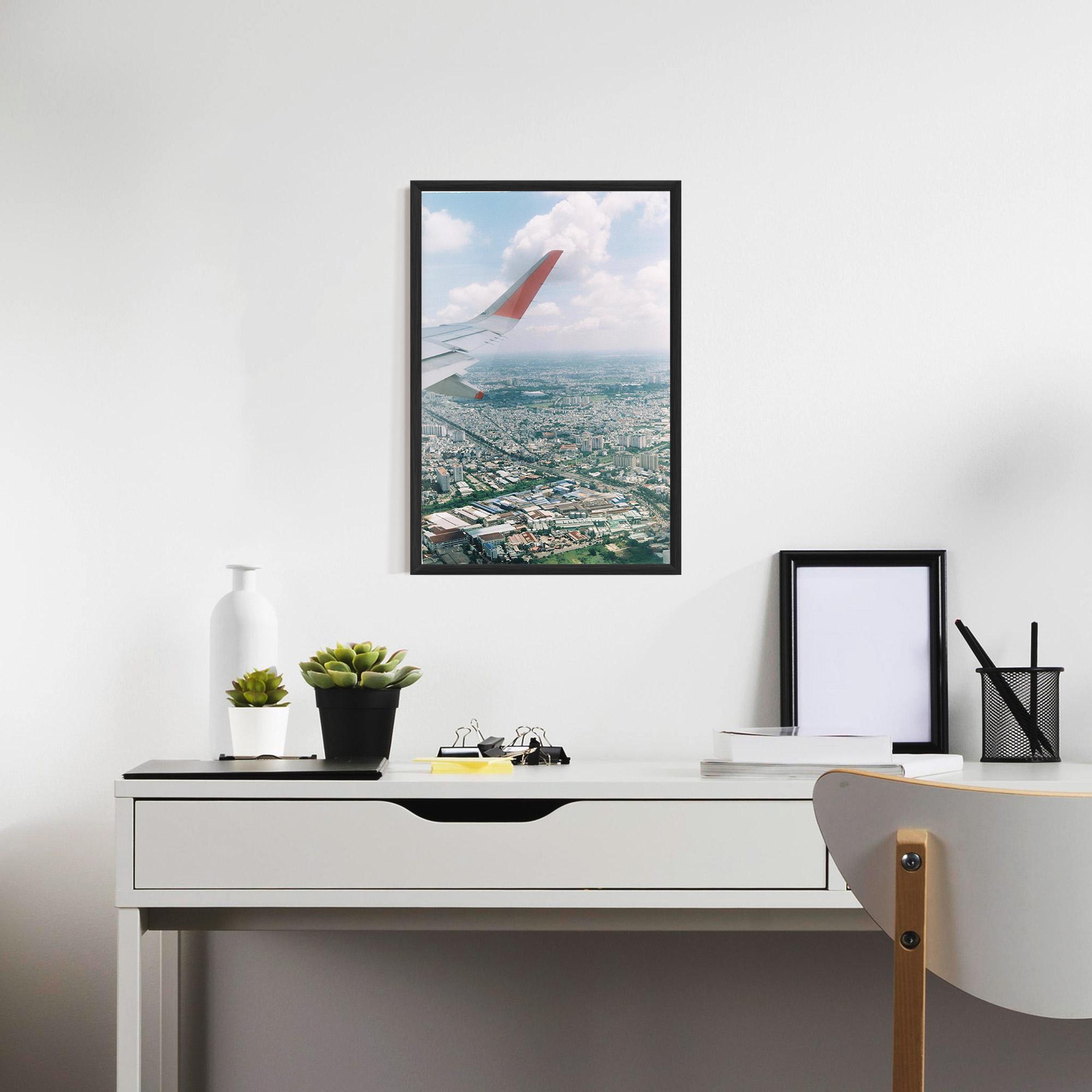 Poster Înrămat Airplane View mockup 7