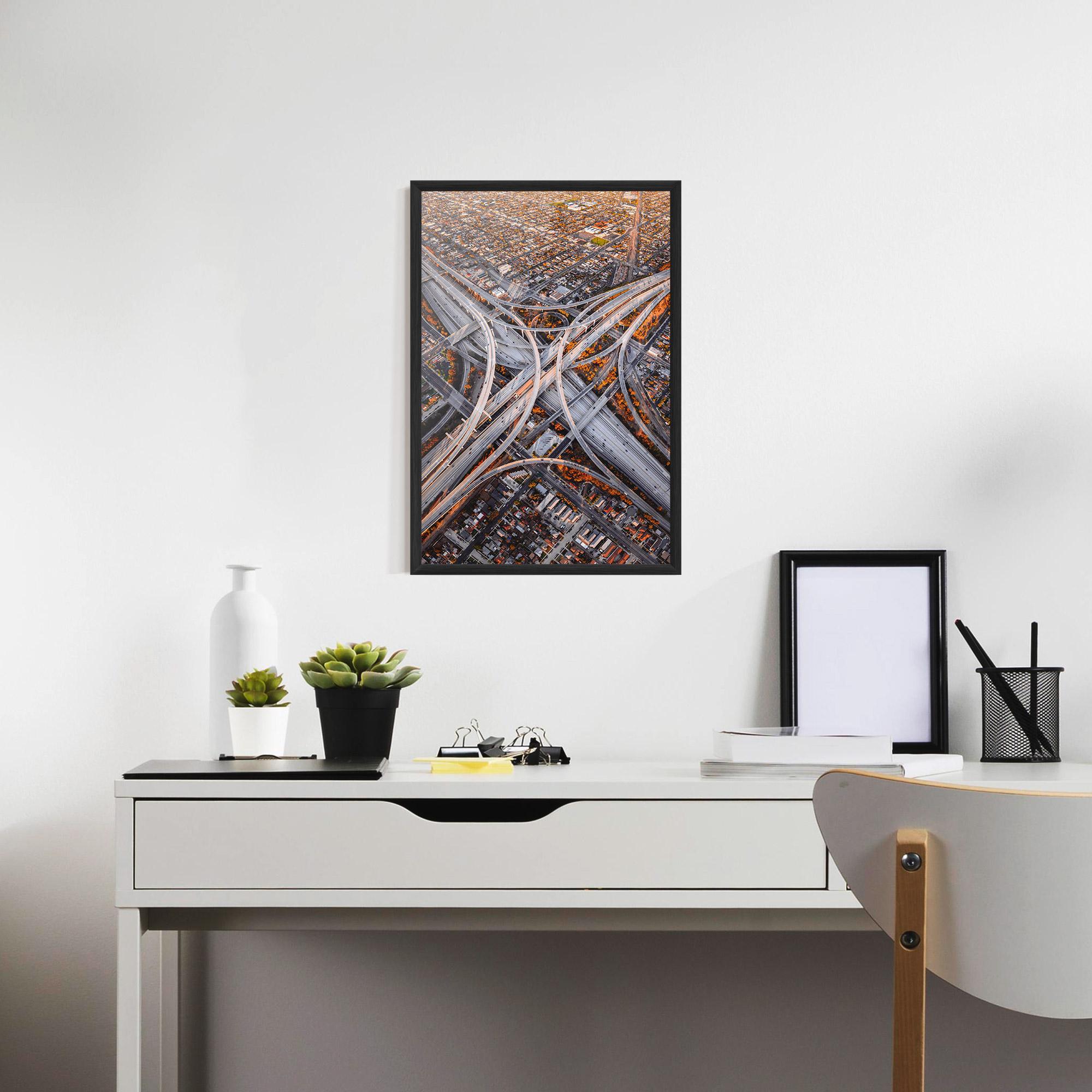 Poster Înrămat Big Road City mockup 7