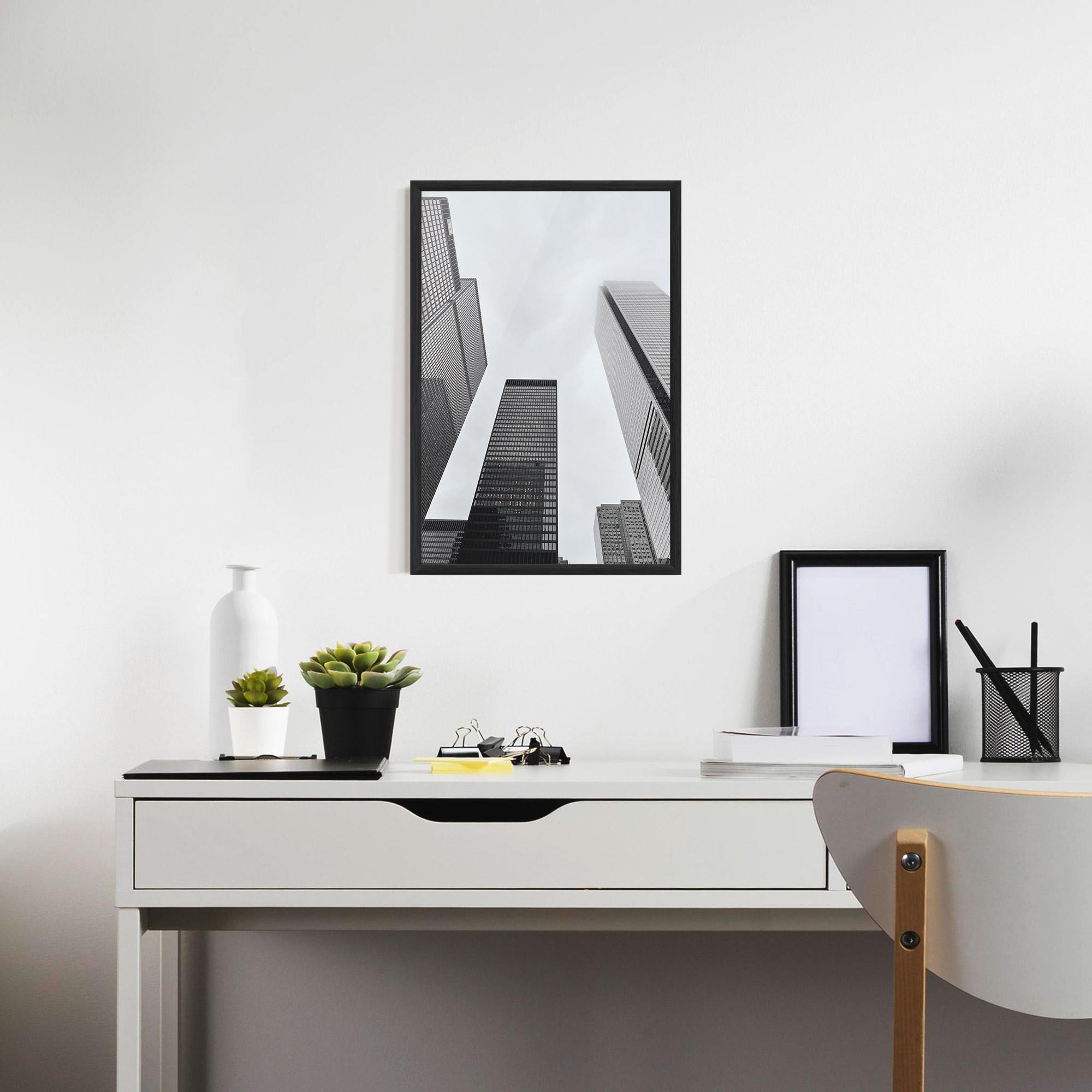 Poster Înrămat Grey High Building mockup 7