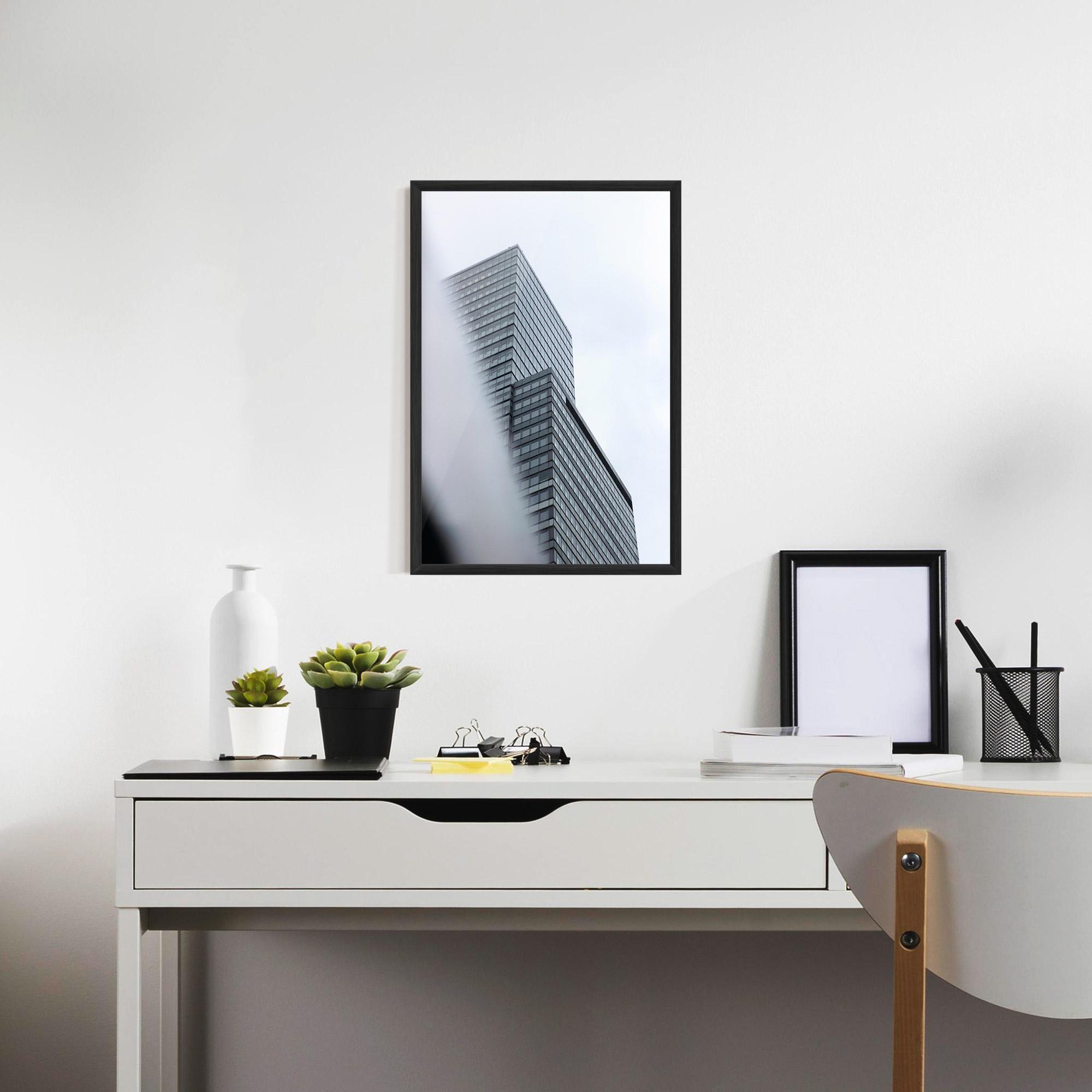 Poster Înrămat Grey White Building mockup 7
