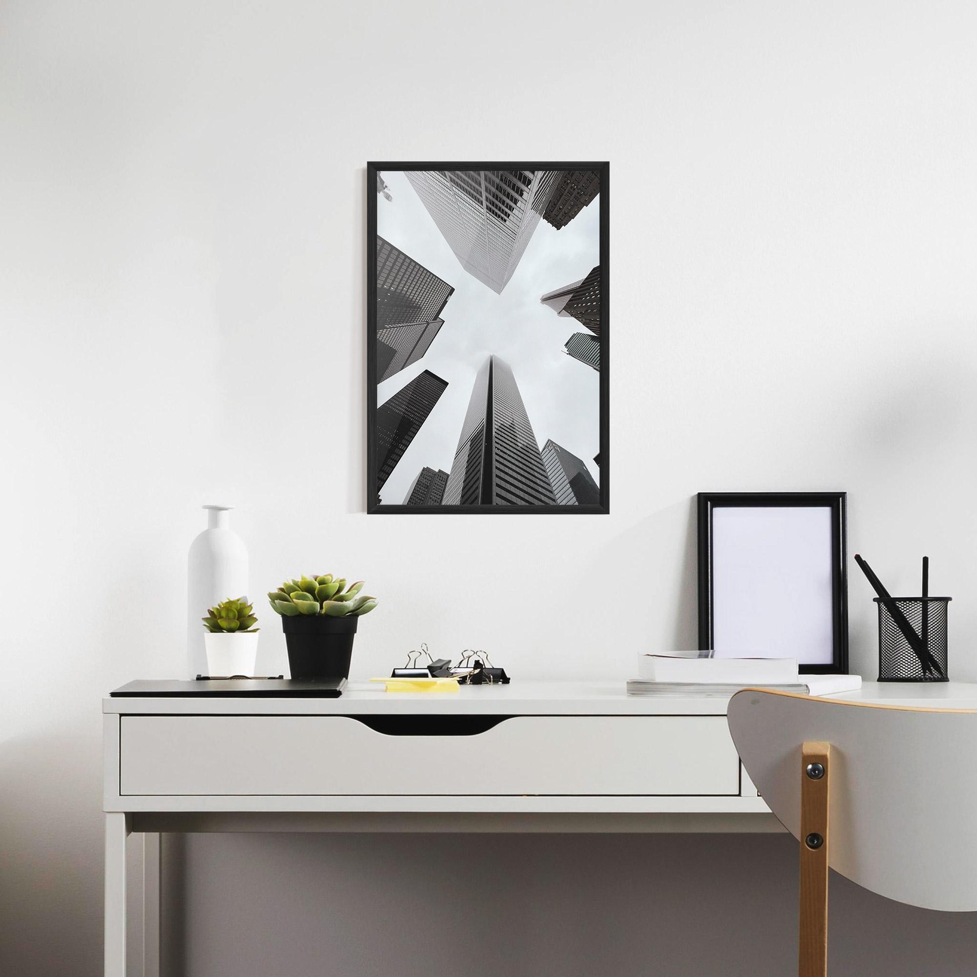 Poster Înrămat High Grey Building mockup 7