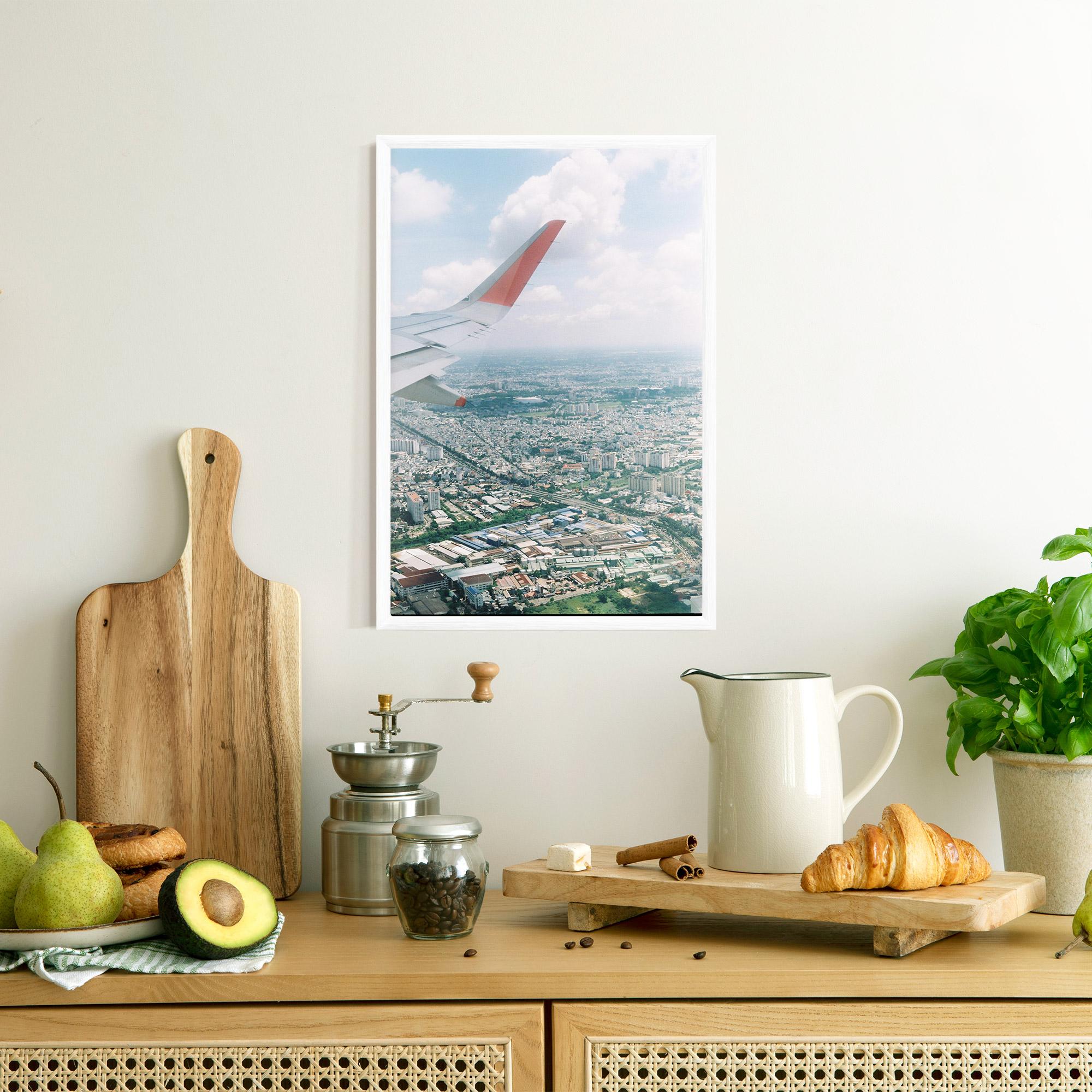 Poster Înrămat Airplane View mockup 8