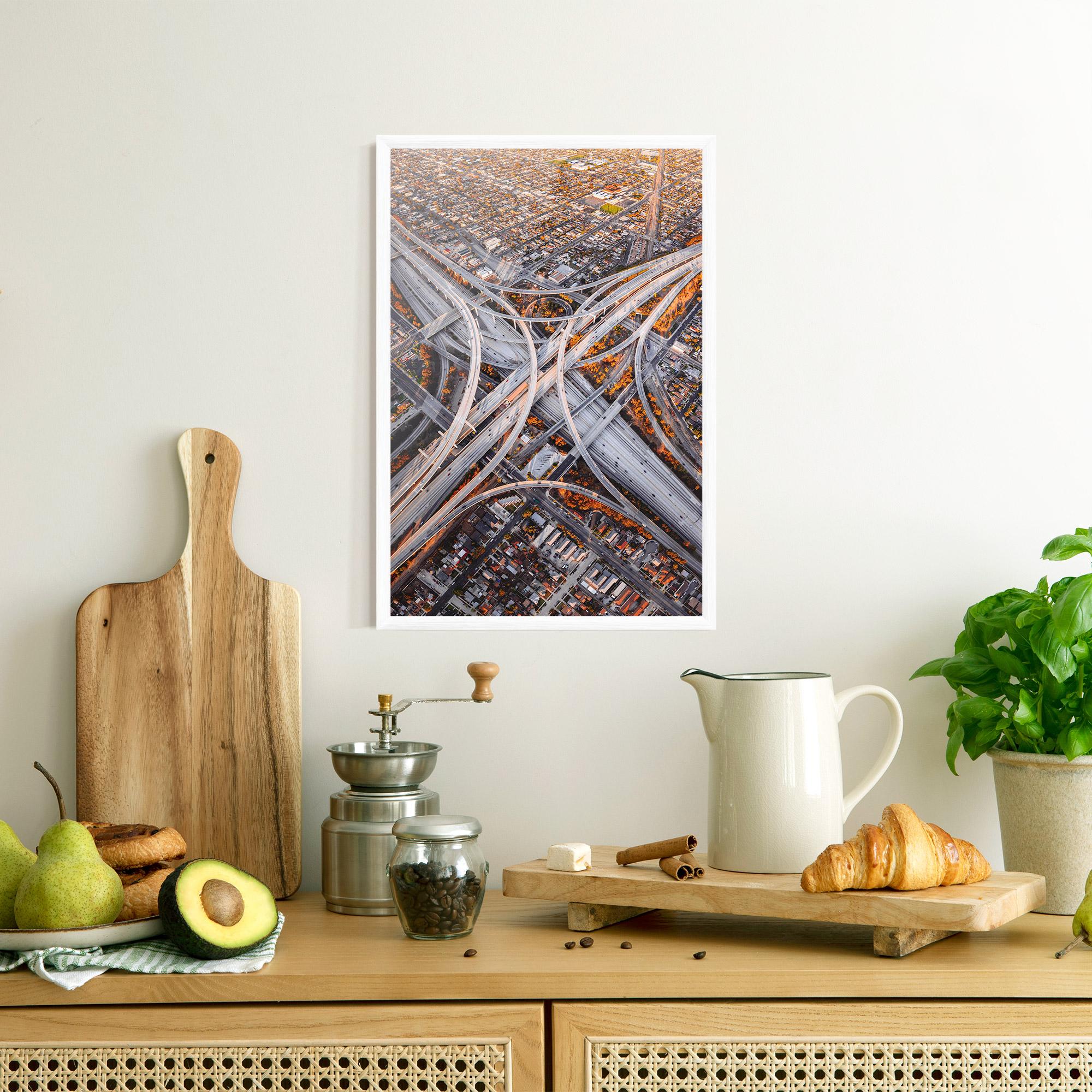 Poster Înrămat Big Road City mockup 8