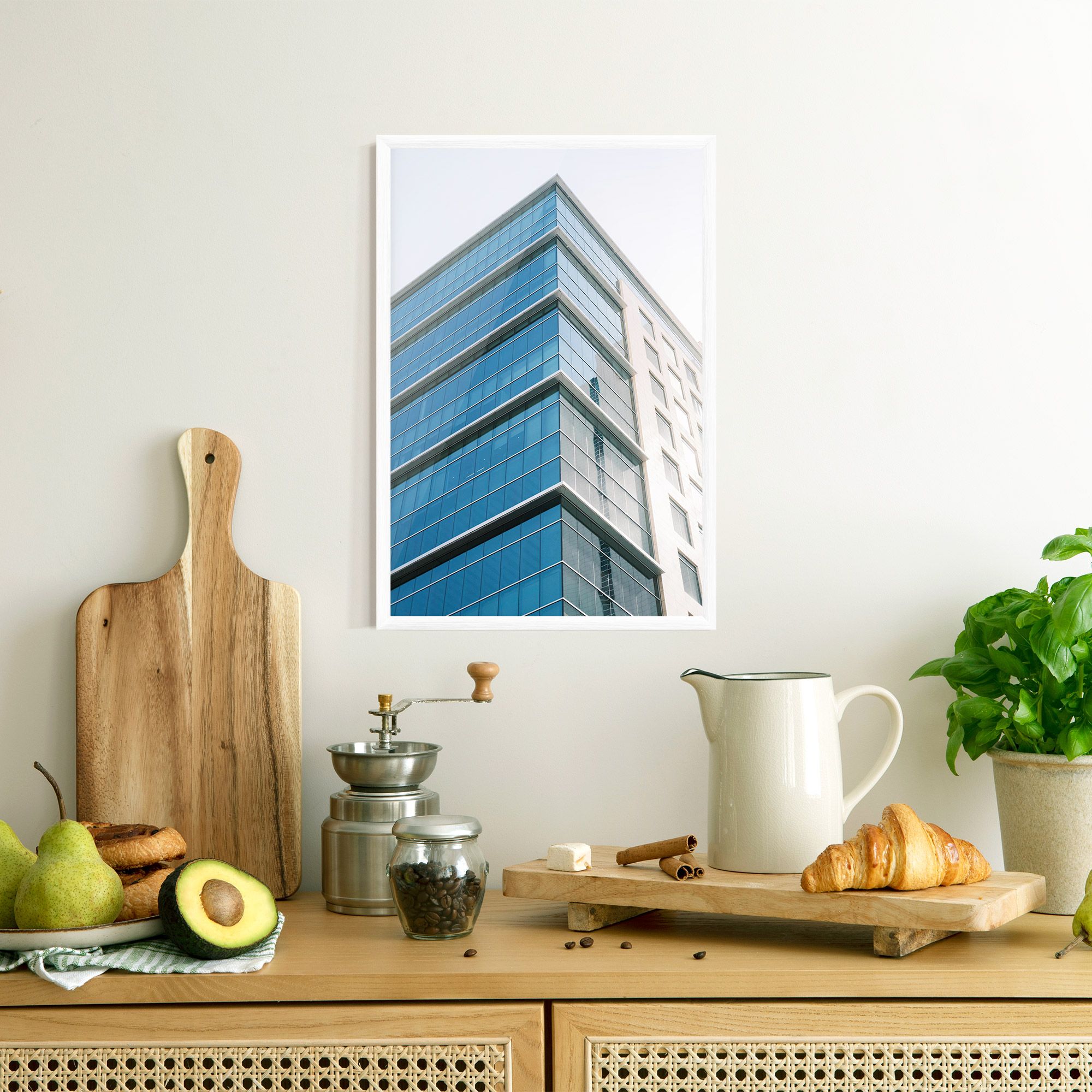 Blue Glass Tower mockup 8