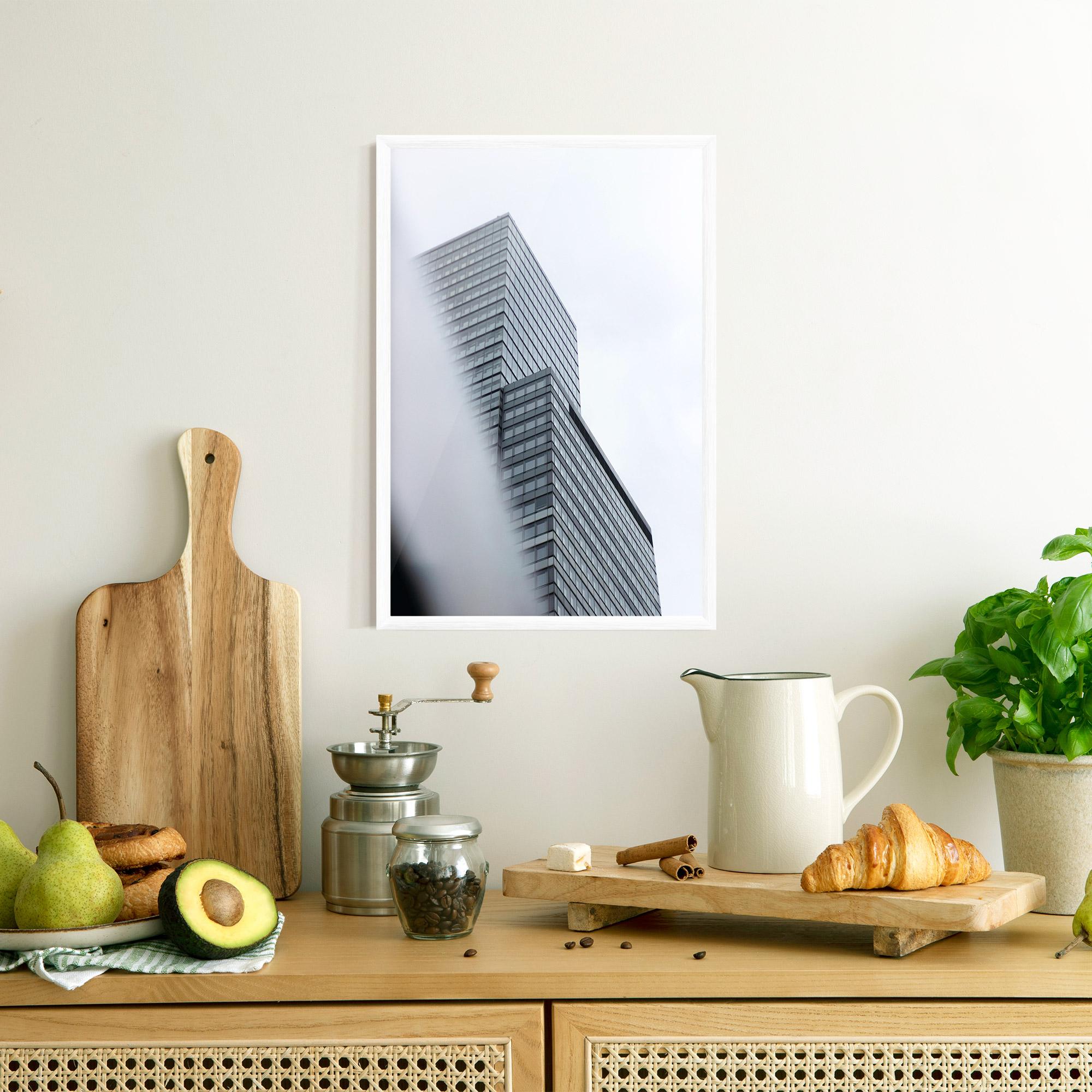 Poster Înrămat Grey White Building mockup 8