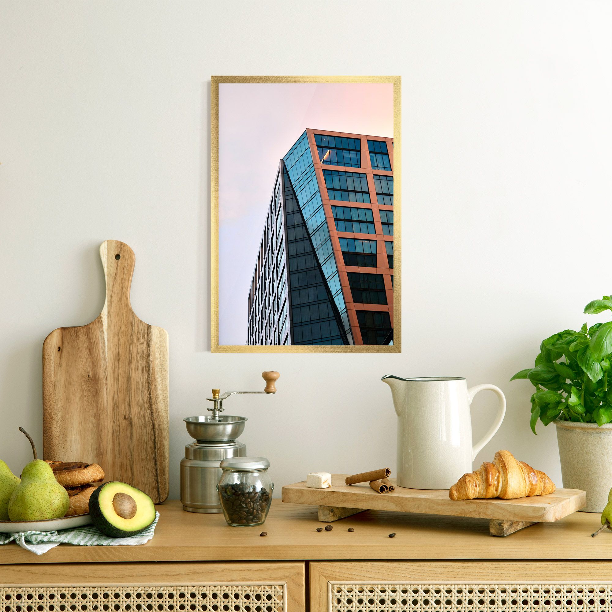 Blue Glass Building mockup 8