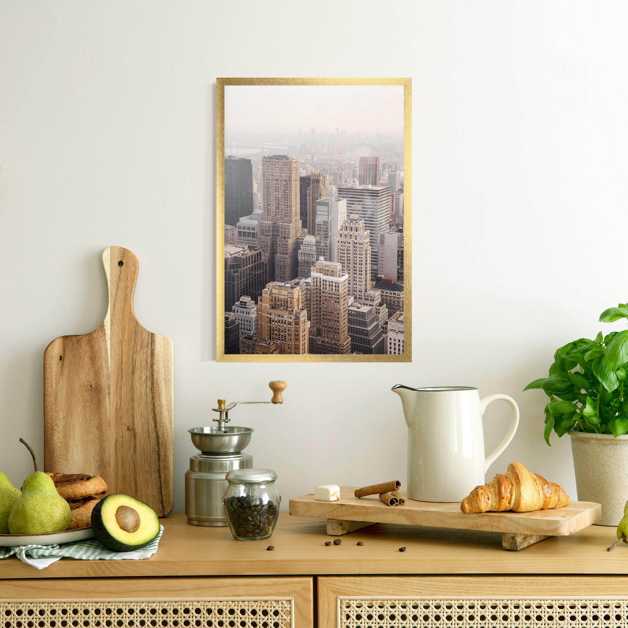 Poster Înrămat Cream Tower mockup 8