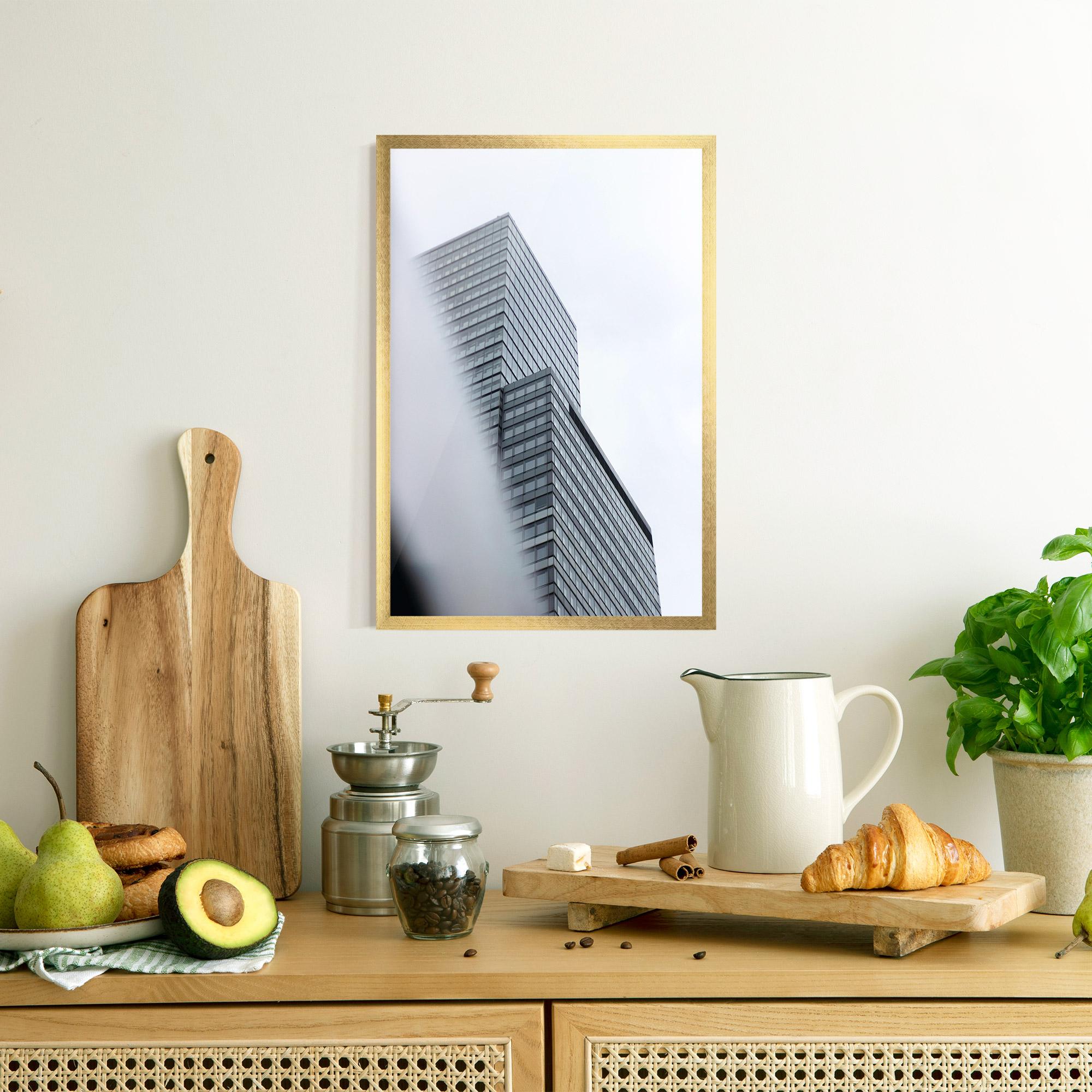 Poster Înrămat Grey White Building mockup 8