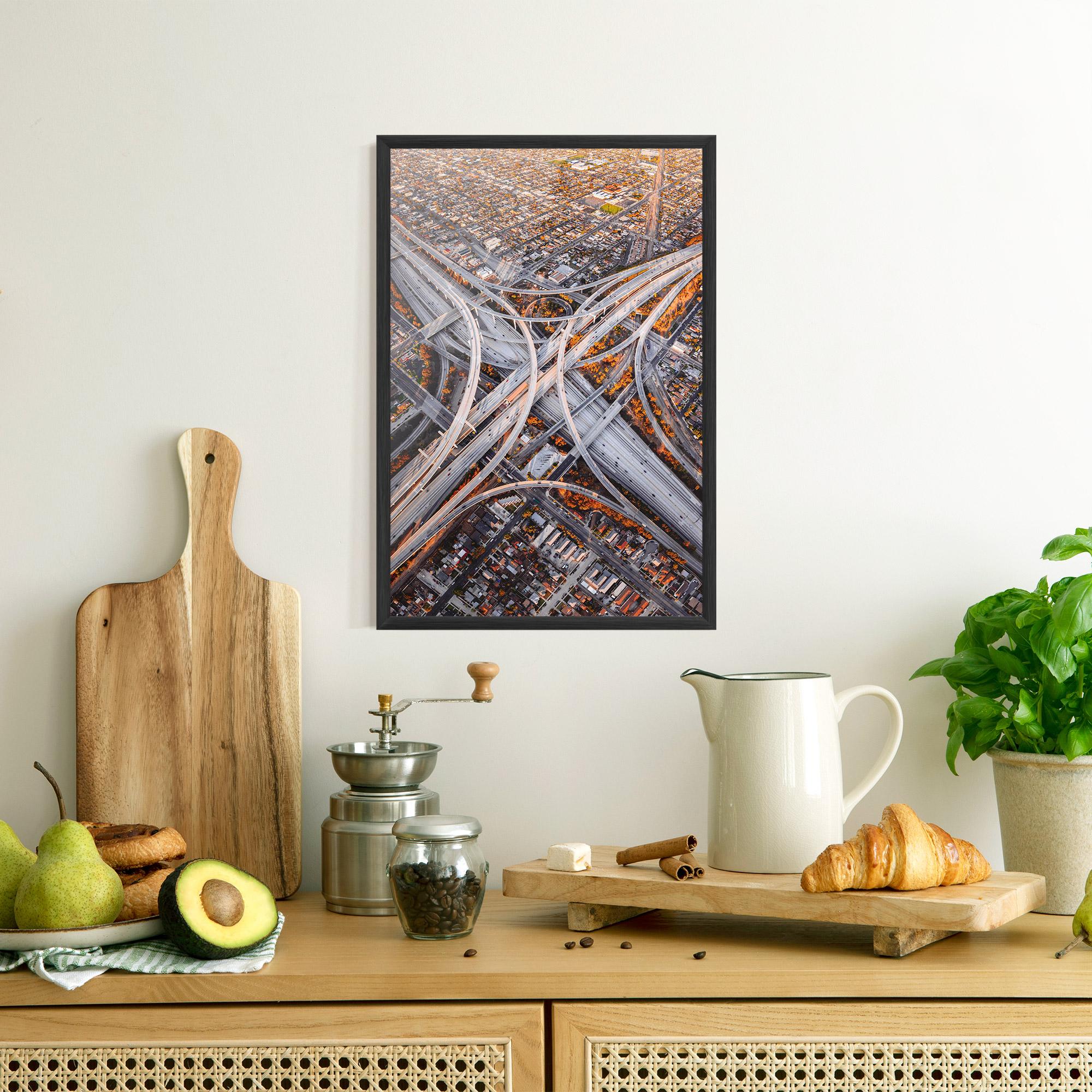 Poster Înrămat Big Road City mockup 8