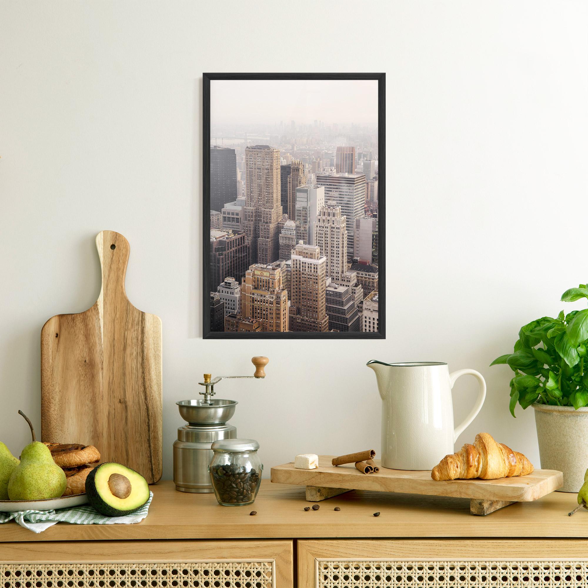 Poster Înrămat Cream Tower mockup 8