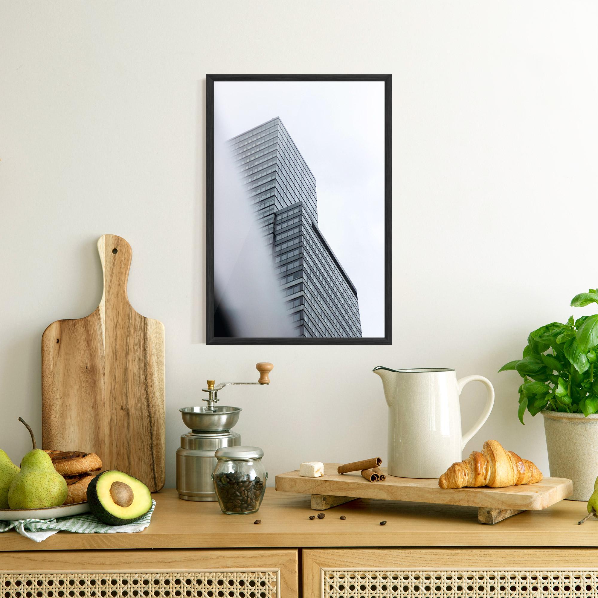 Poster Înrămat Grey White Building mockup 8