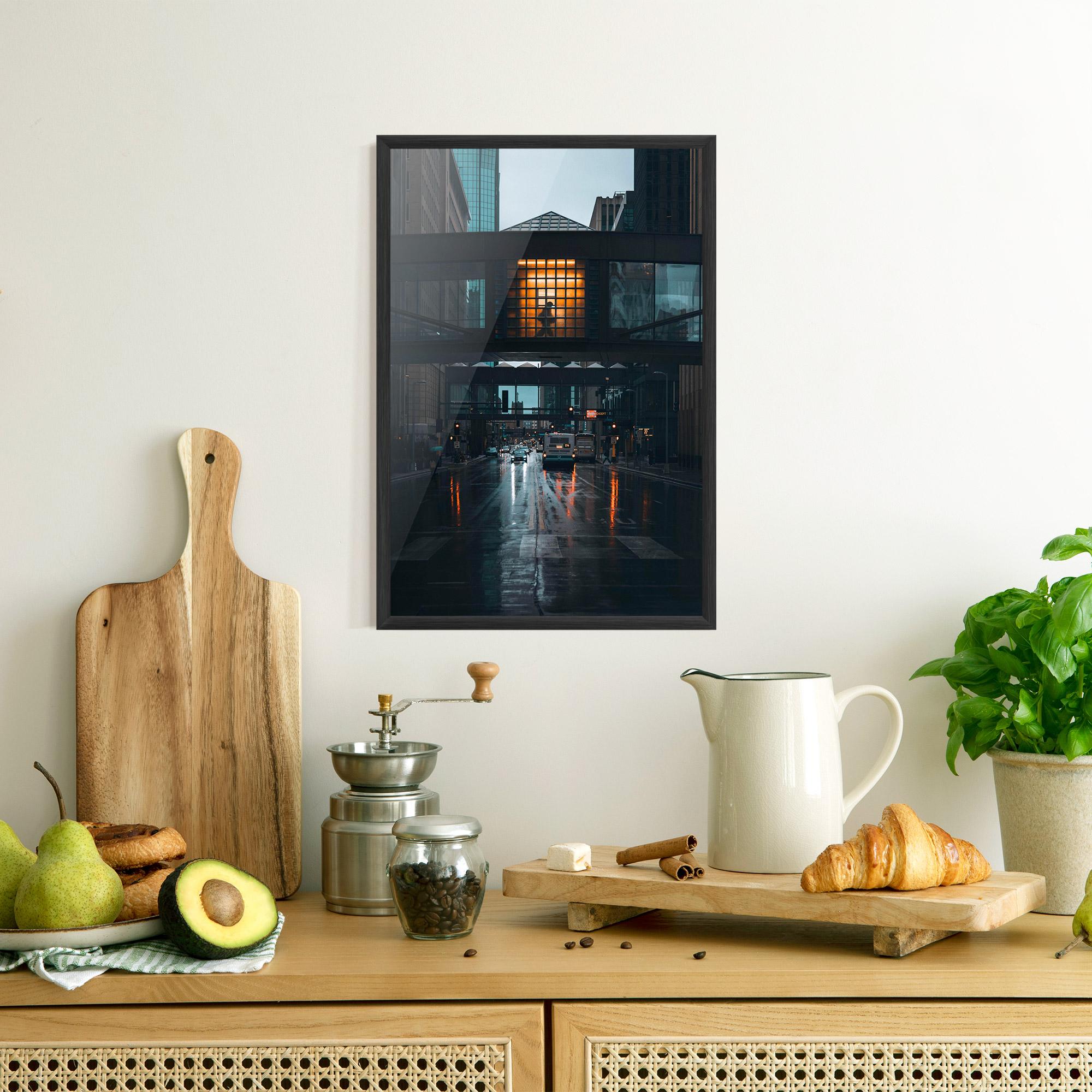 Poster Înrămat Worm Light Building mockup 8