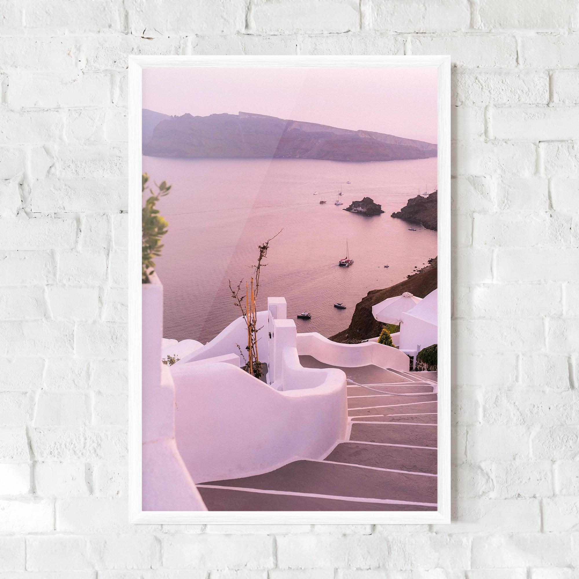 Poster Înrămat Grece Strairs mockup 0