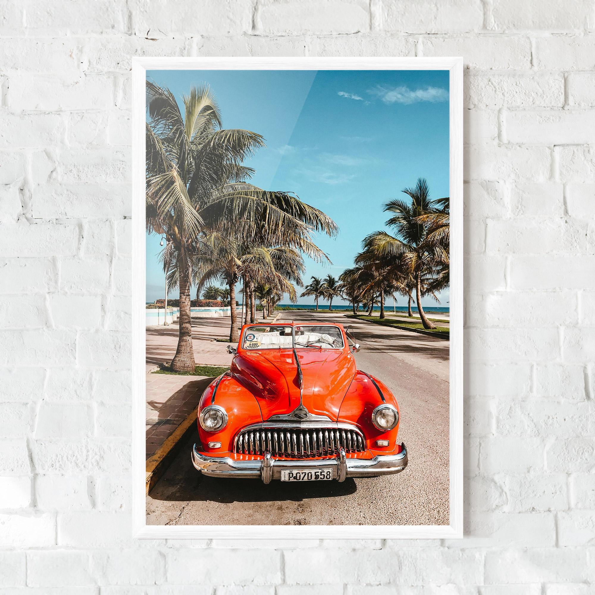 Poster Înrămat Red Summer Car mockup 0