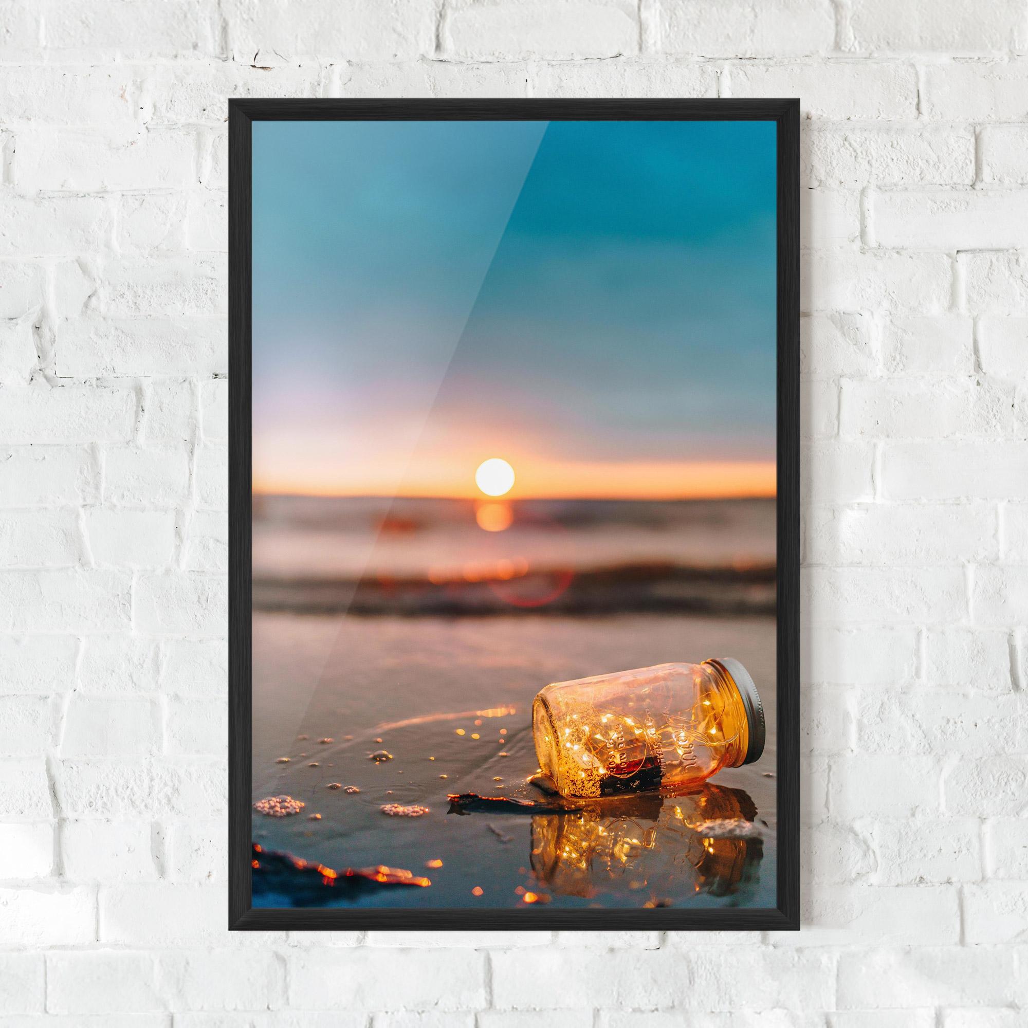 Poster Înrămat Jar With Lights mockup 0