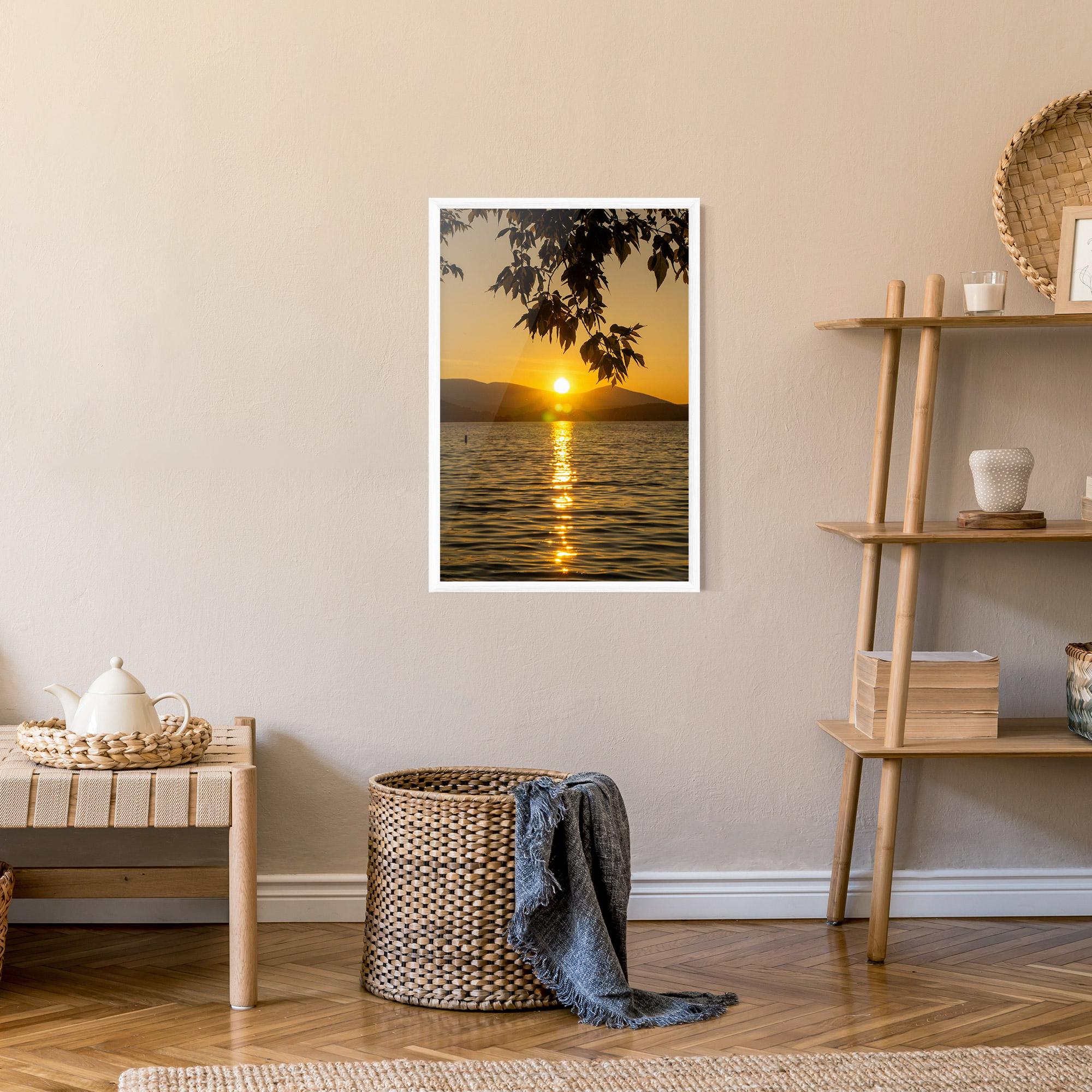 Poster Înrămat Yellow Sunrise mockup 9