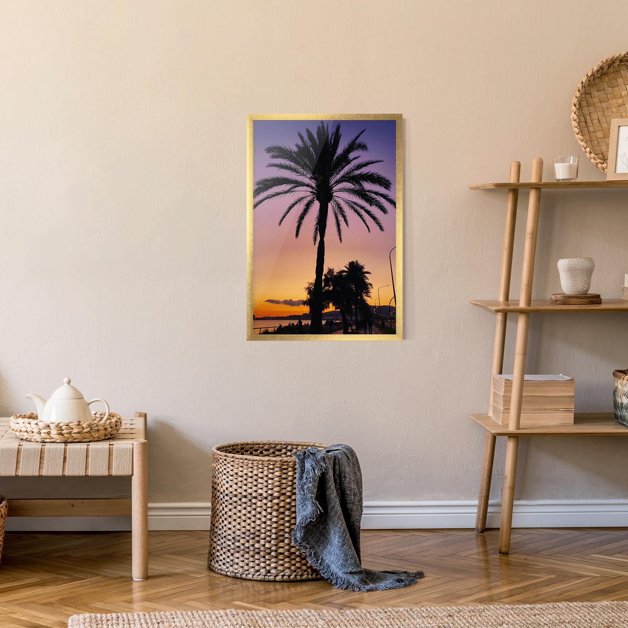 Poster Înrămat Purple Palm mockup 9