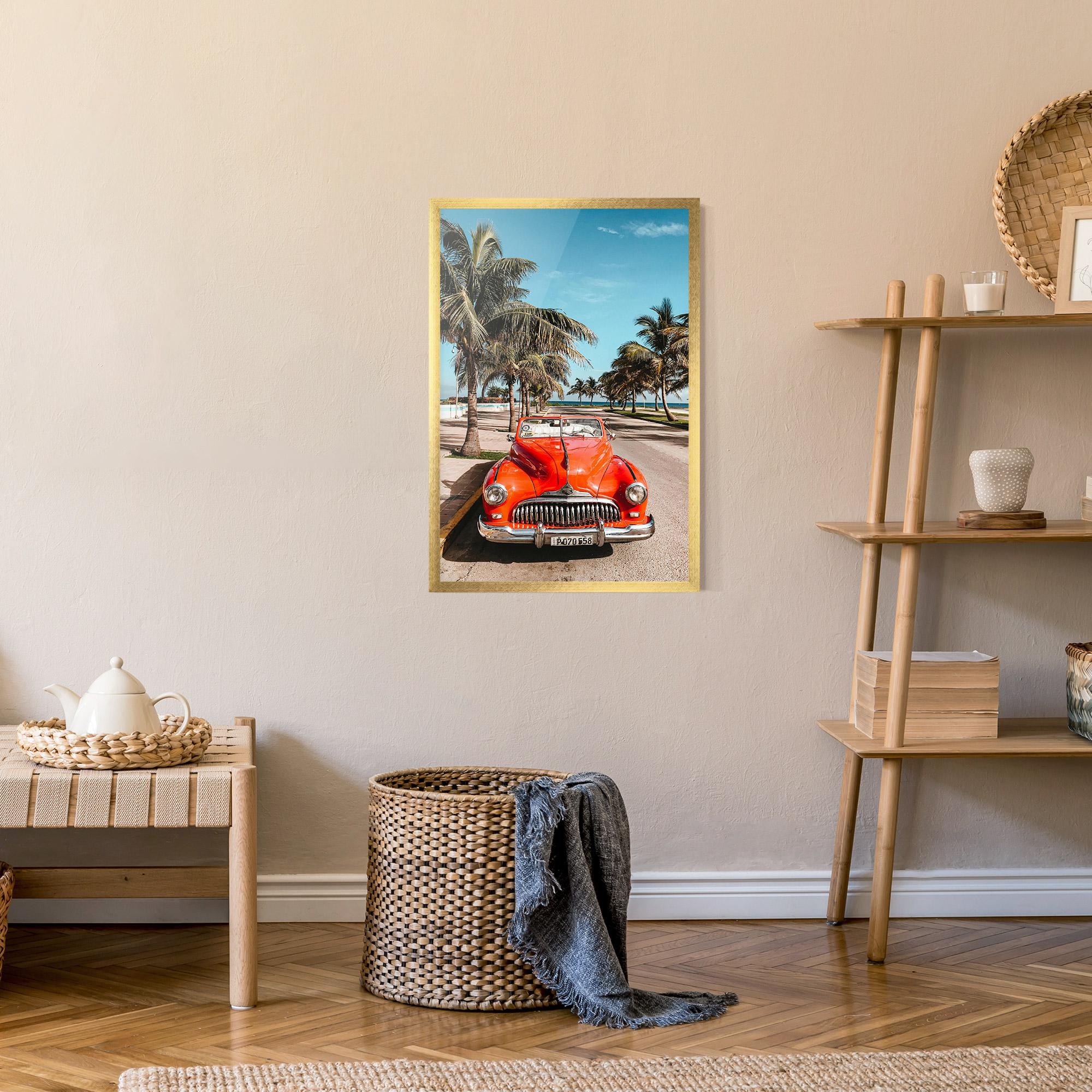 Poster Înrămat Red Summer Car mockup 9