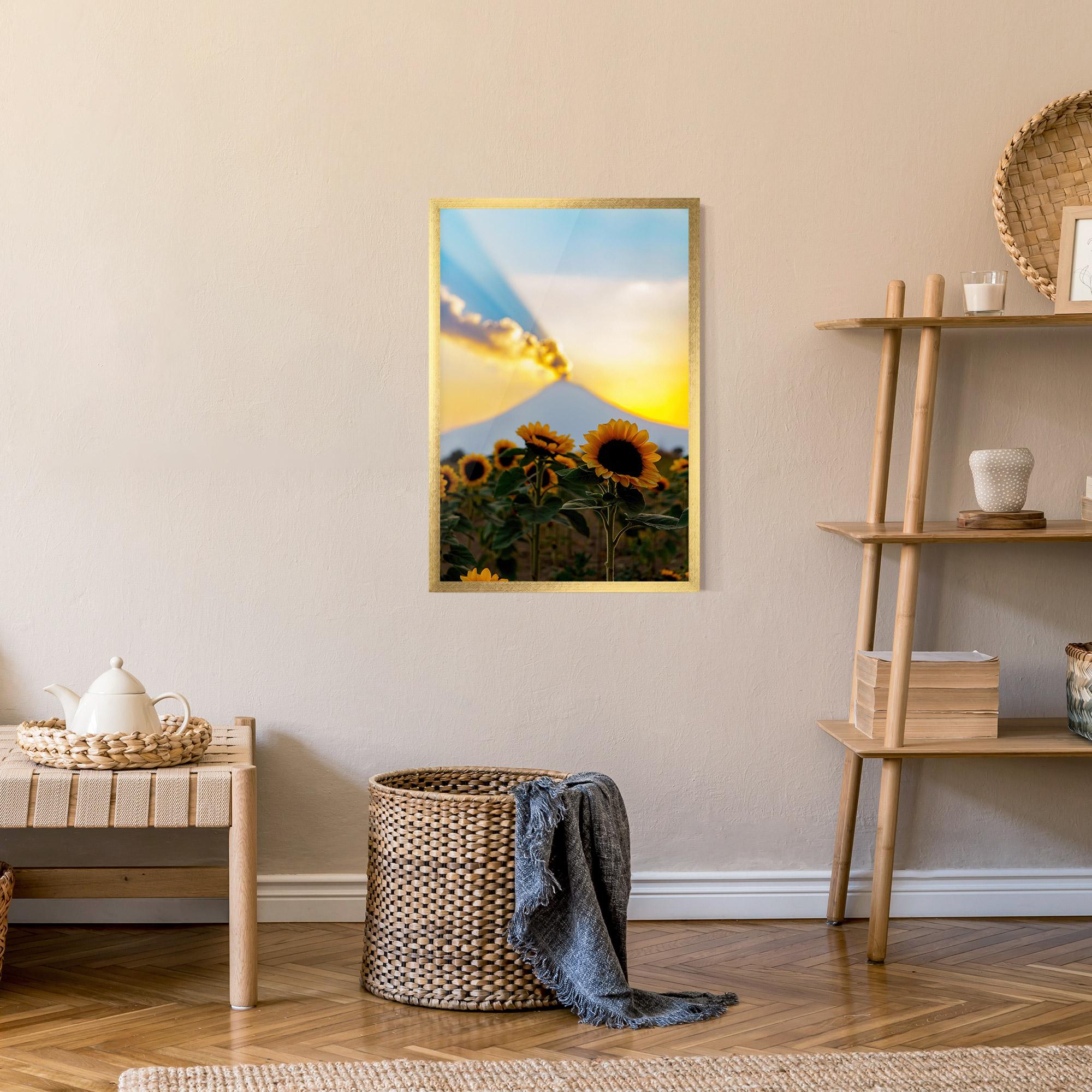 Poster Înrămat Sunflower Sunset mockup 9
