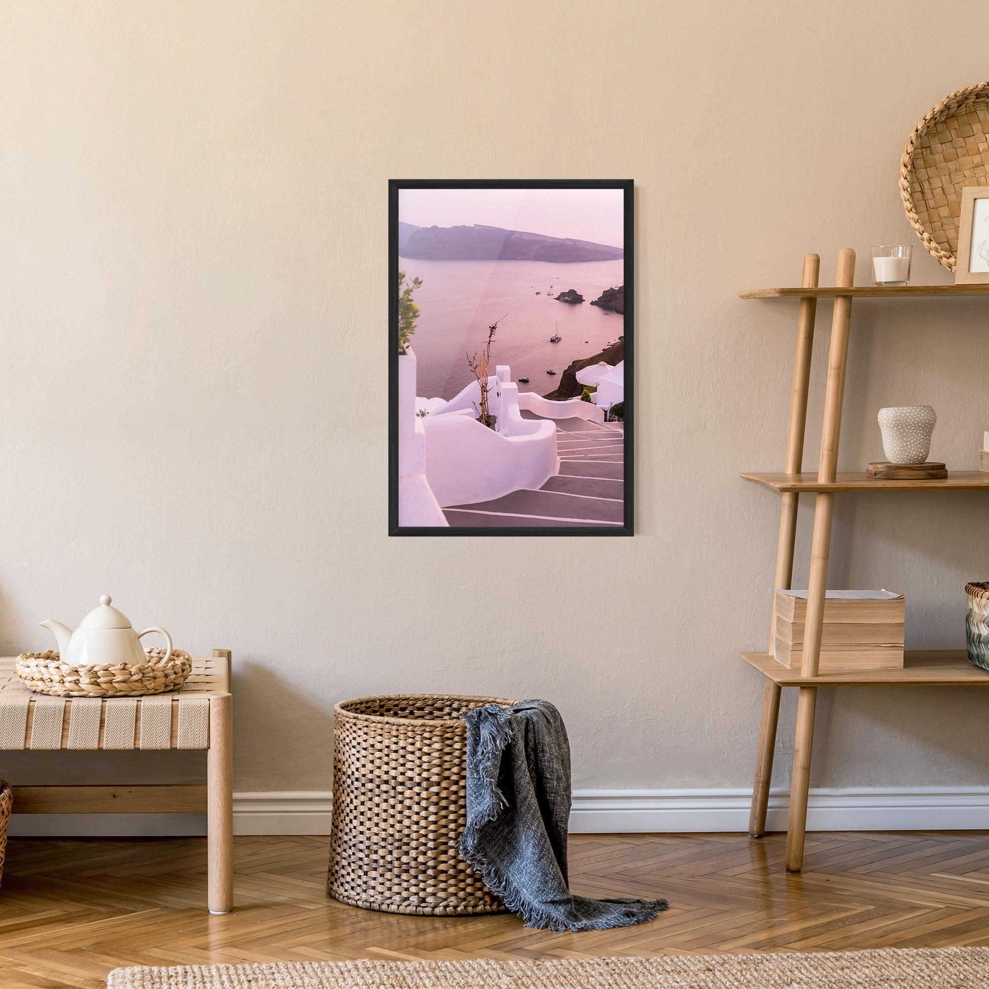 Poster Înrămat Grece Strairs mockup 9