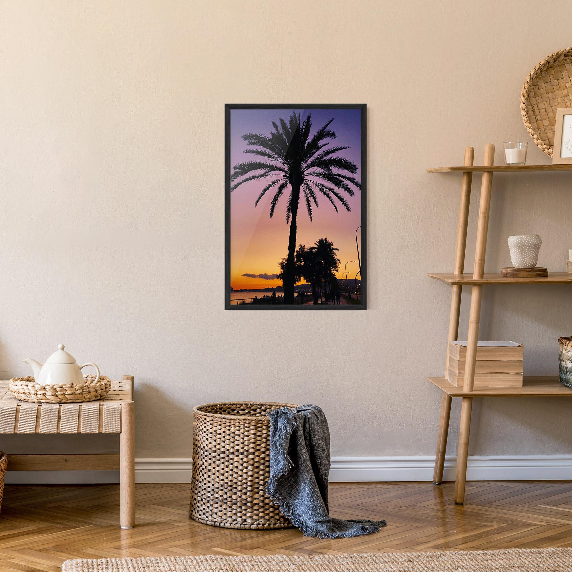 Poster Înrămat Purple Palm mockup 9