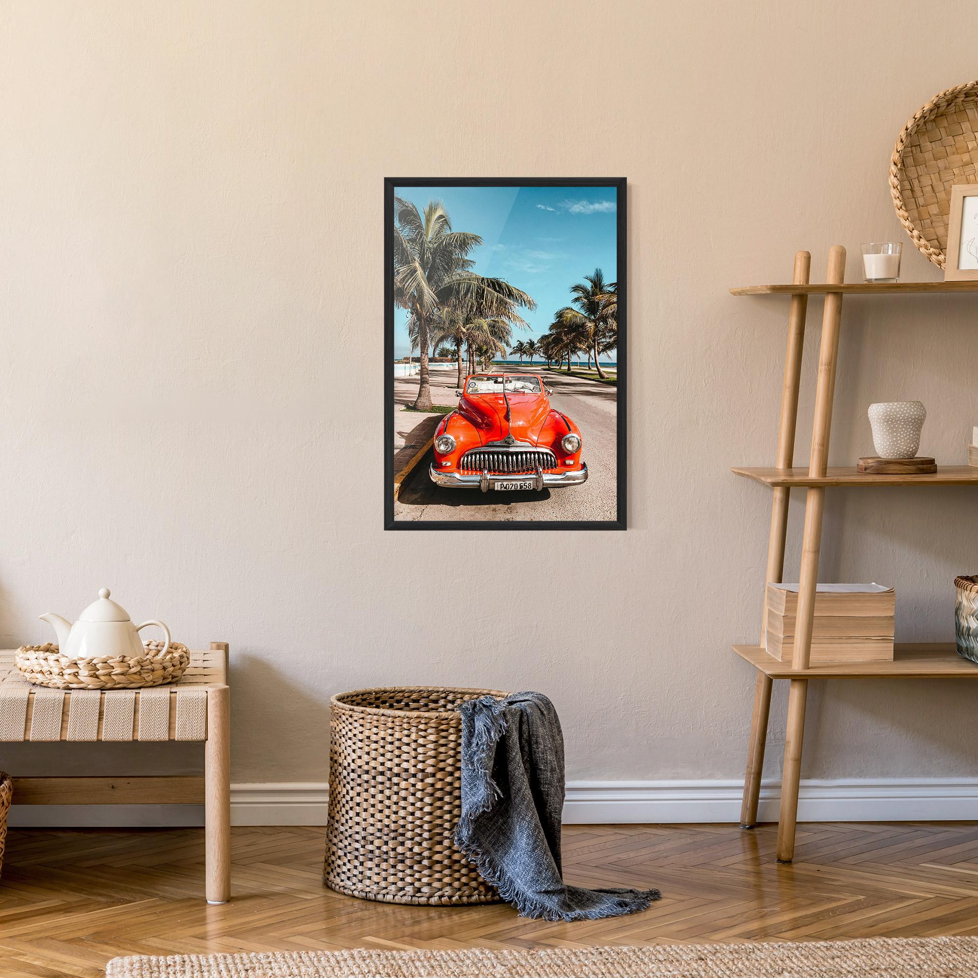 Poster Înrămat Red Summer Car mockup 9