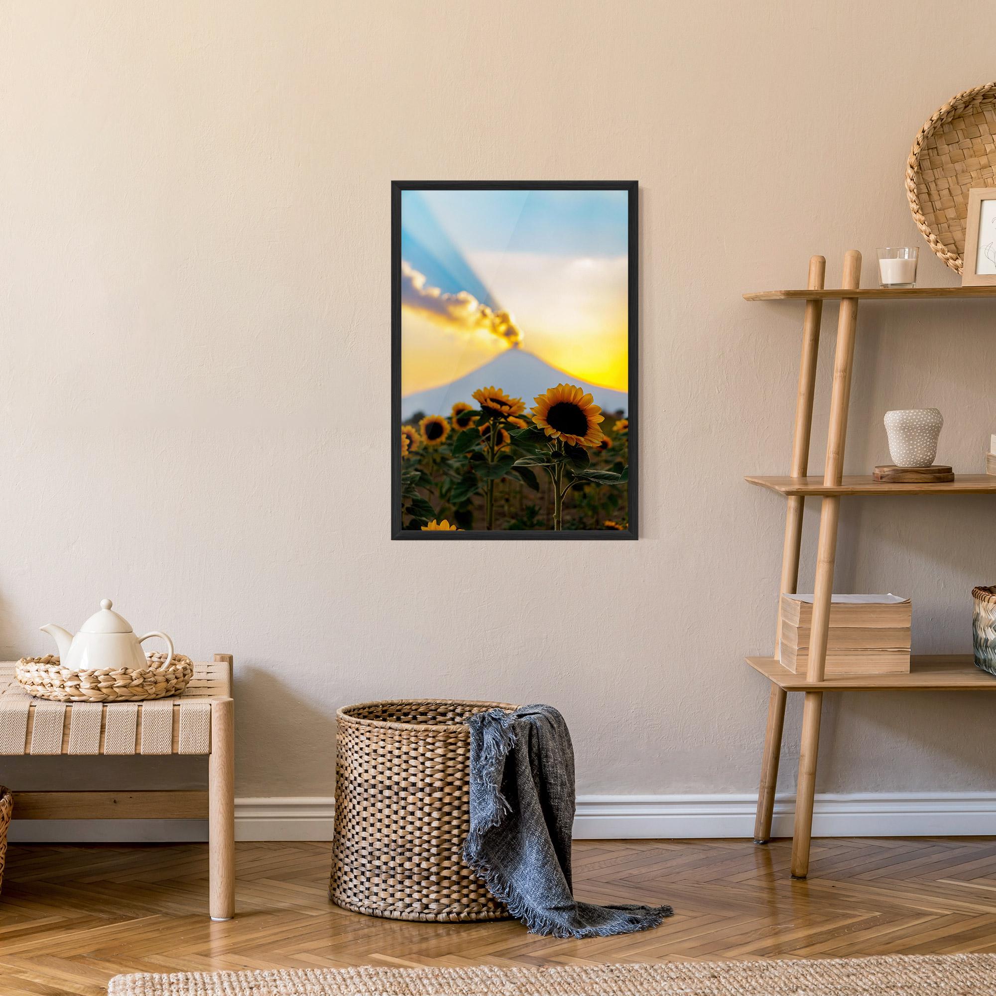 Poster Înrămat Sunflower Sunset mockup 9