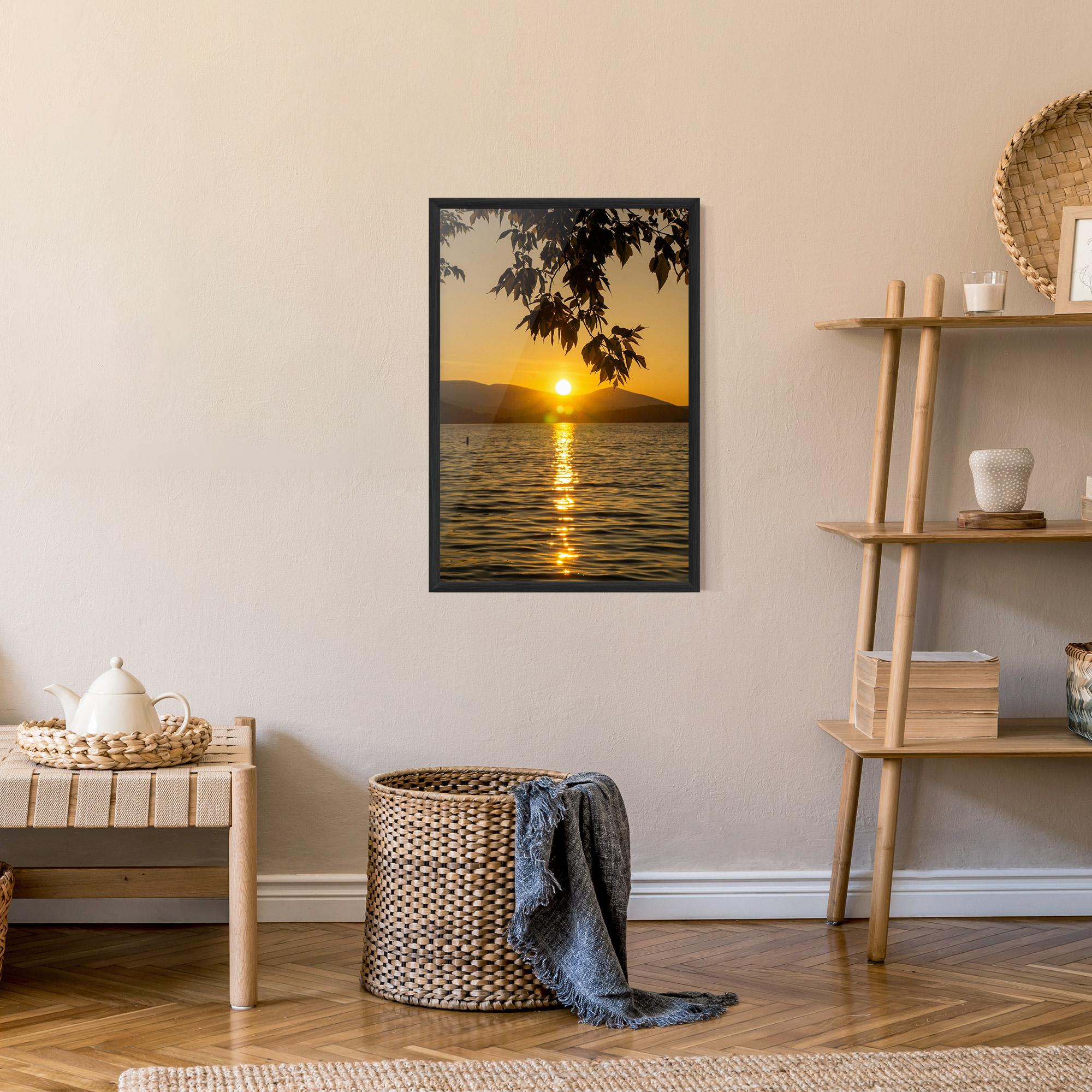 Poster Înrămat Yellow Sunrise mockup 9