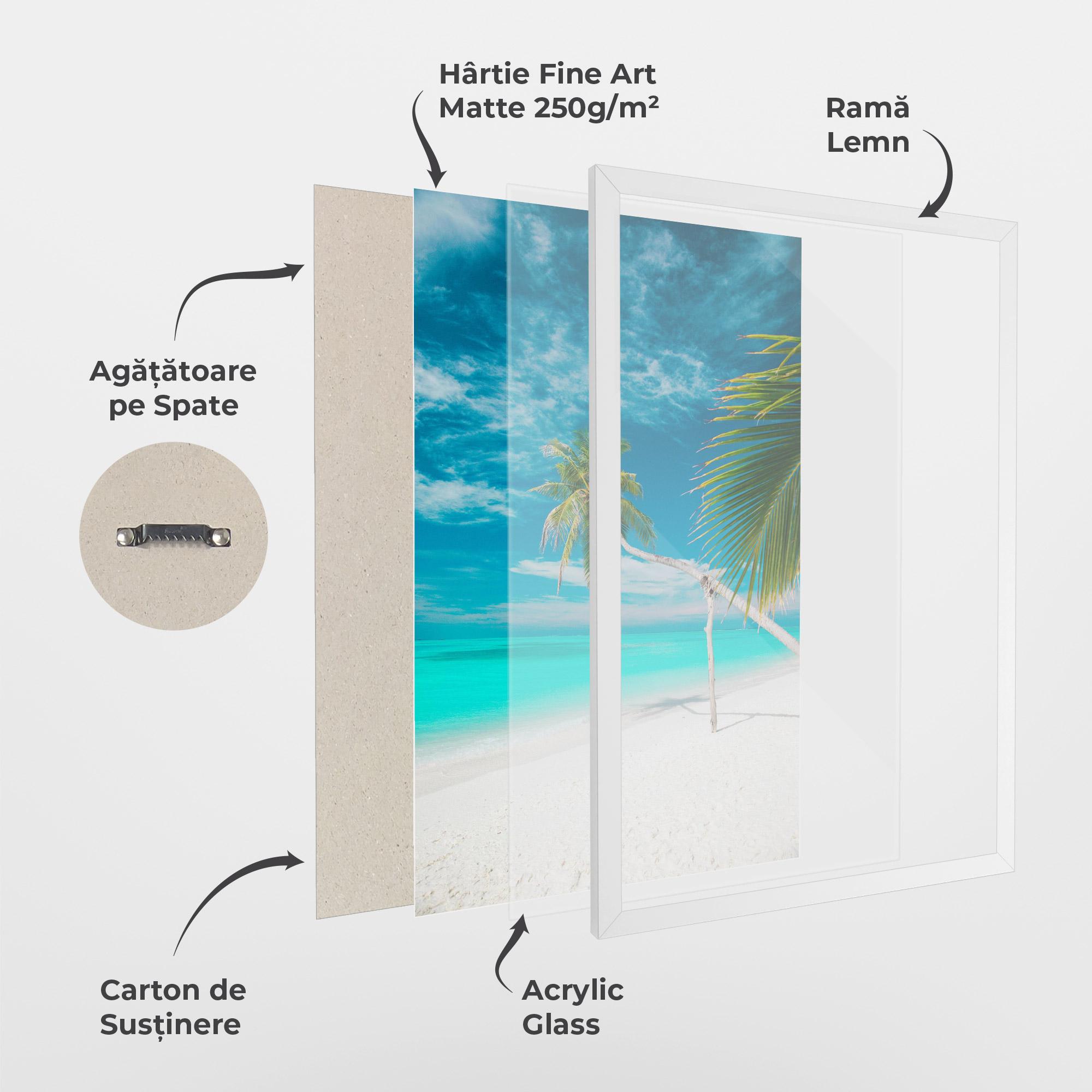 Poster Înrămat Day Palm mockup 1