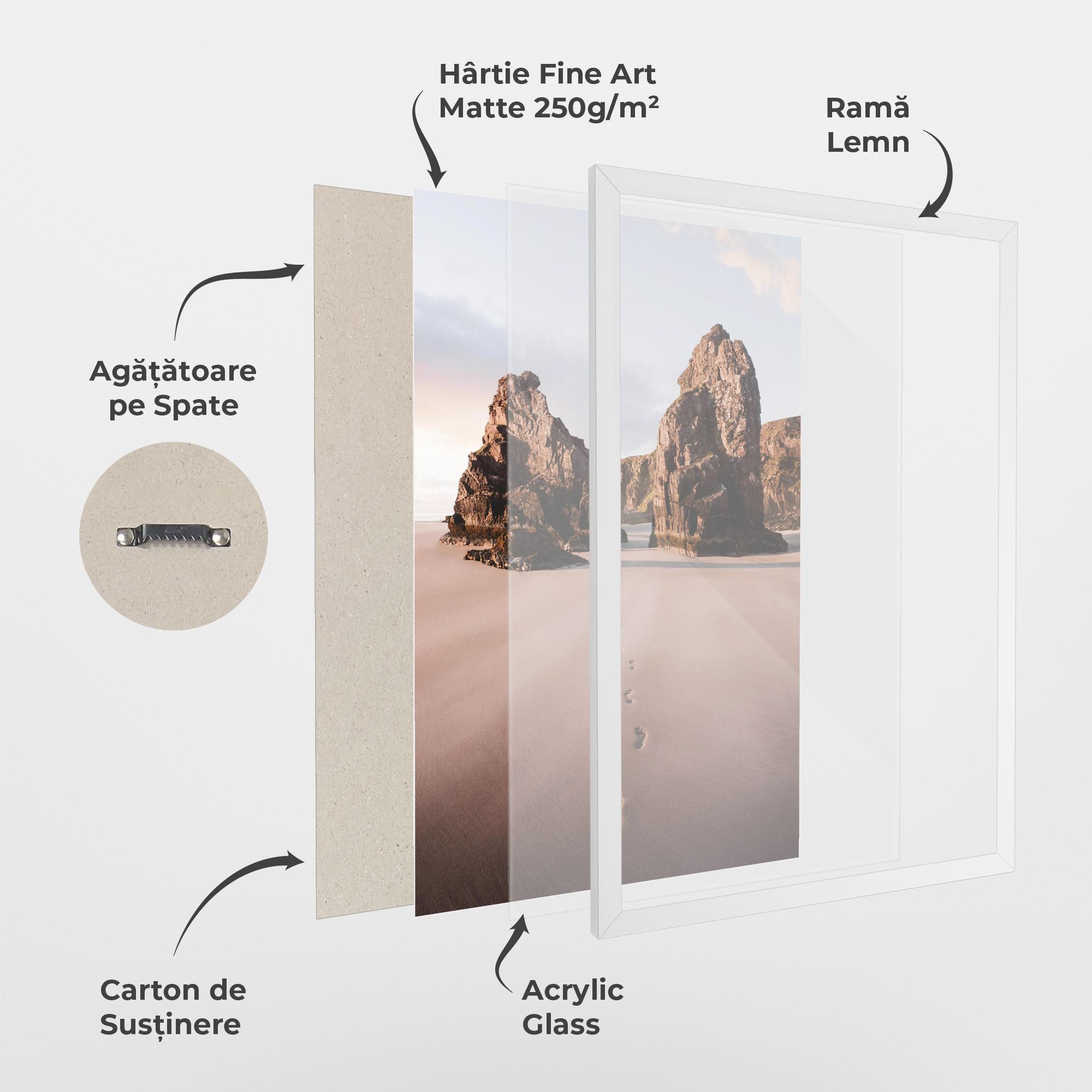 Poster Înrămat Sand Mark mockup 1