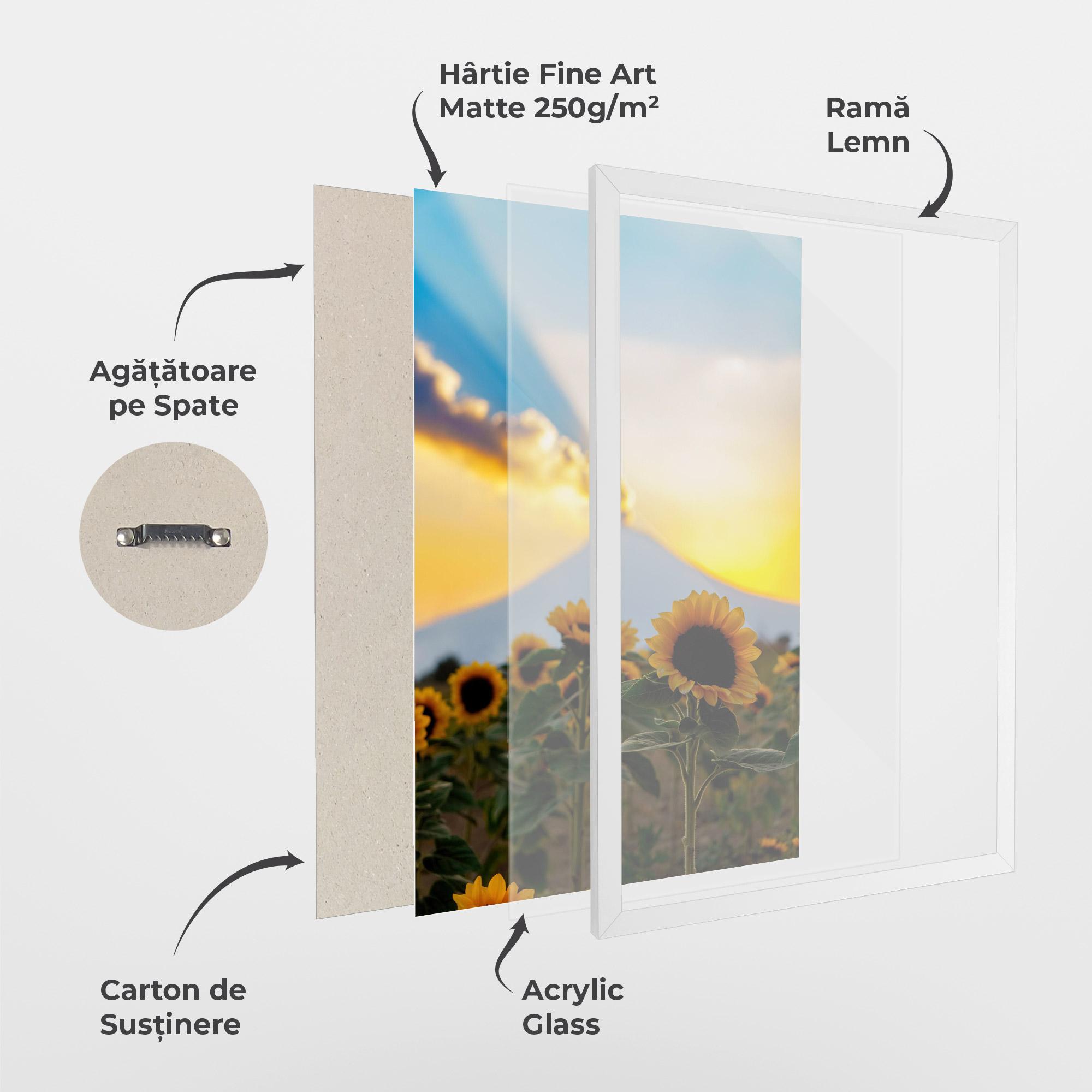 Poster Înrămat Sunflower Sunset mockup 1