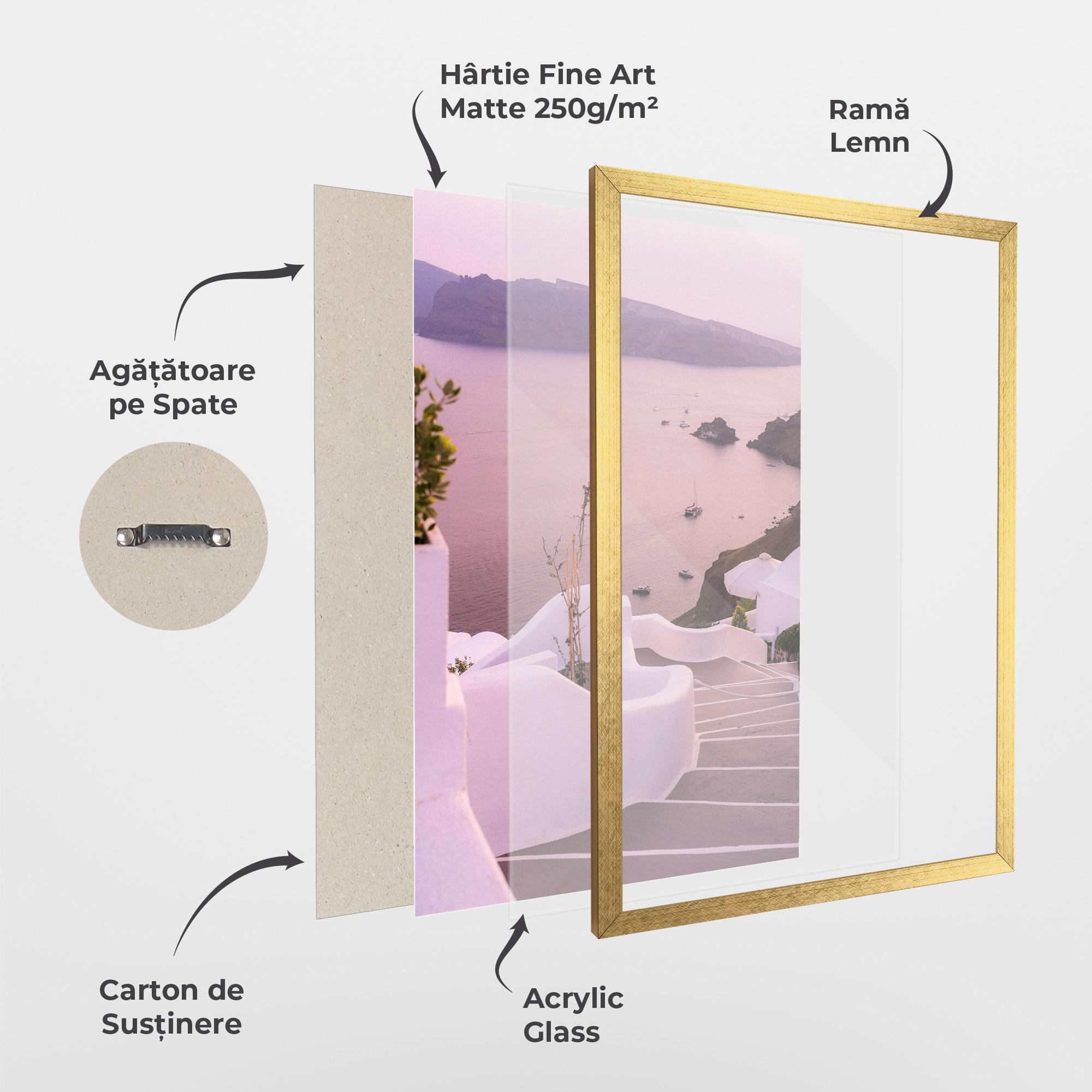 Poster Înrămat Grece Strairs mockup 1