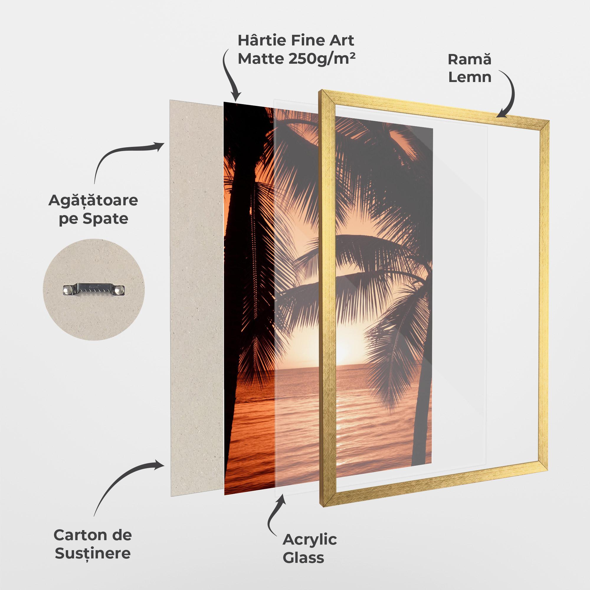 Poster Înrămat Orange Sea mockup 1