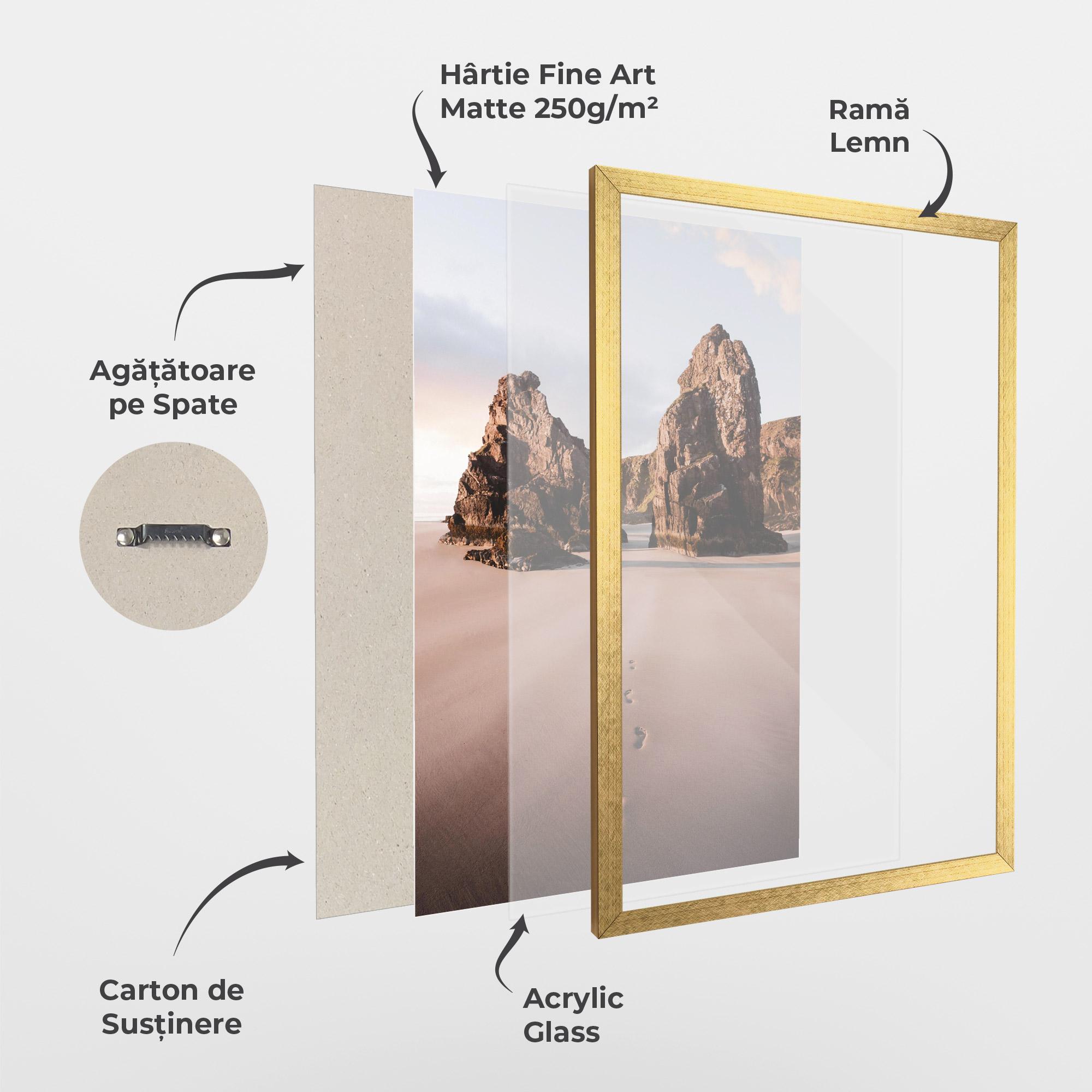 Poster Înrămat Sand Mark mockup 1