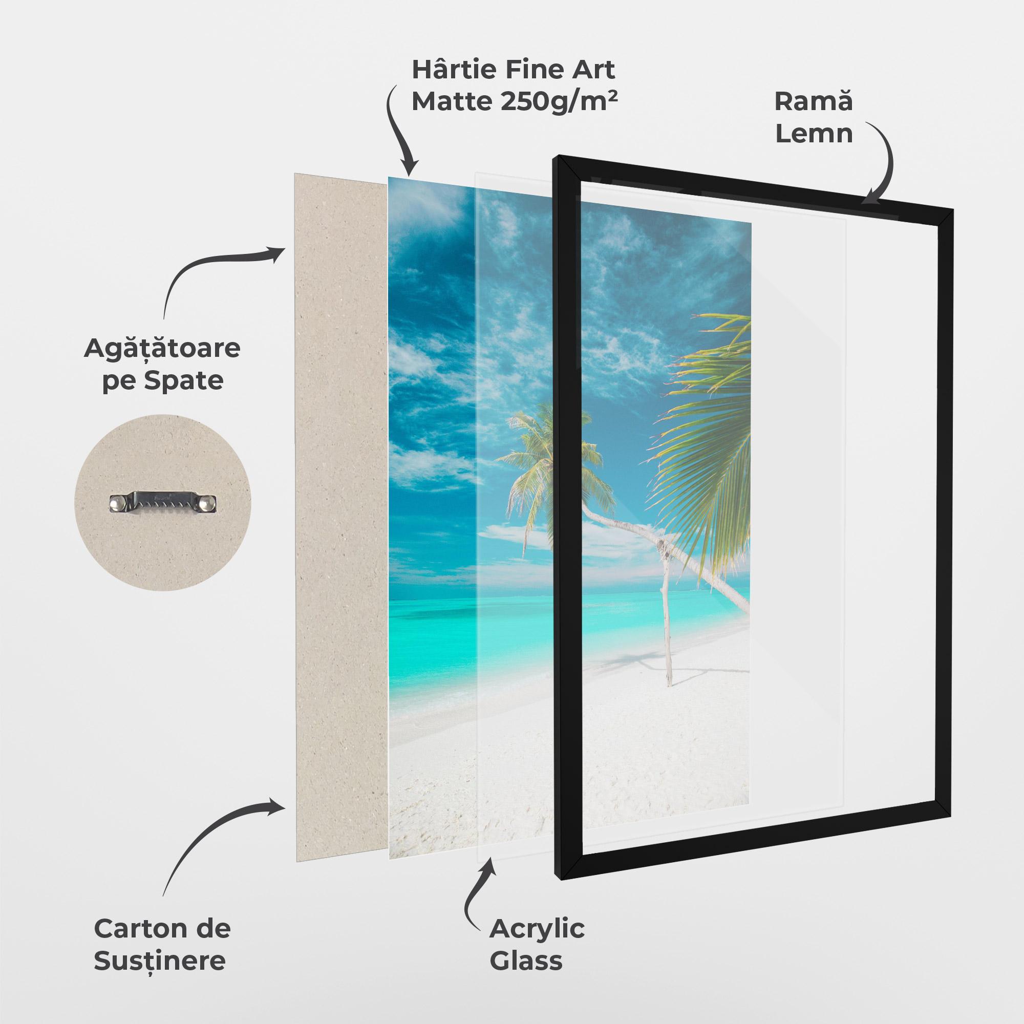 Poster Înrămat Day Palm mockup 1