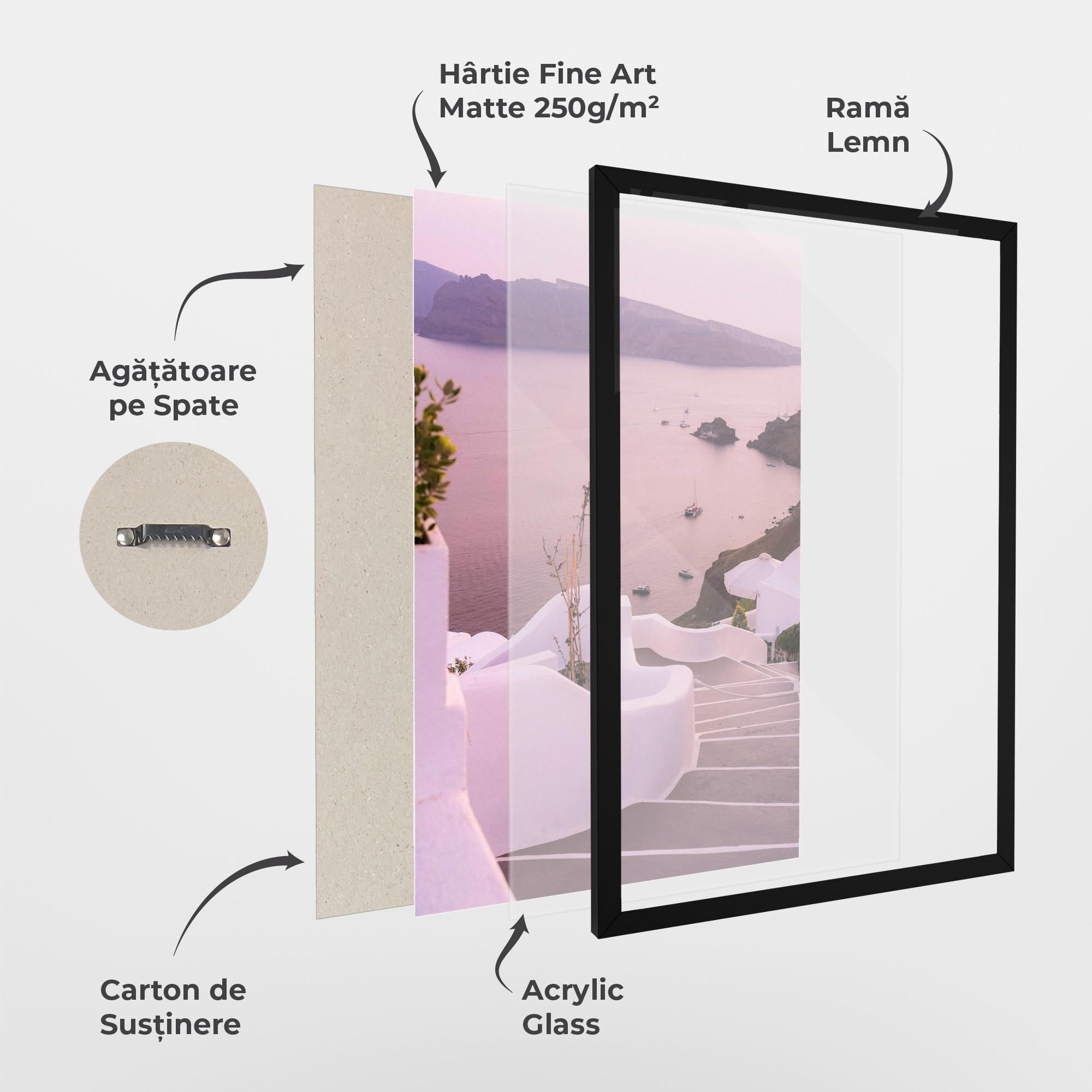 Poster Înrămat Grece Strairs mockup 1