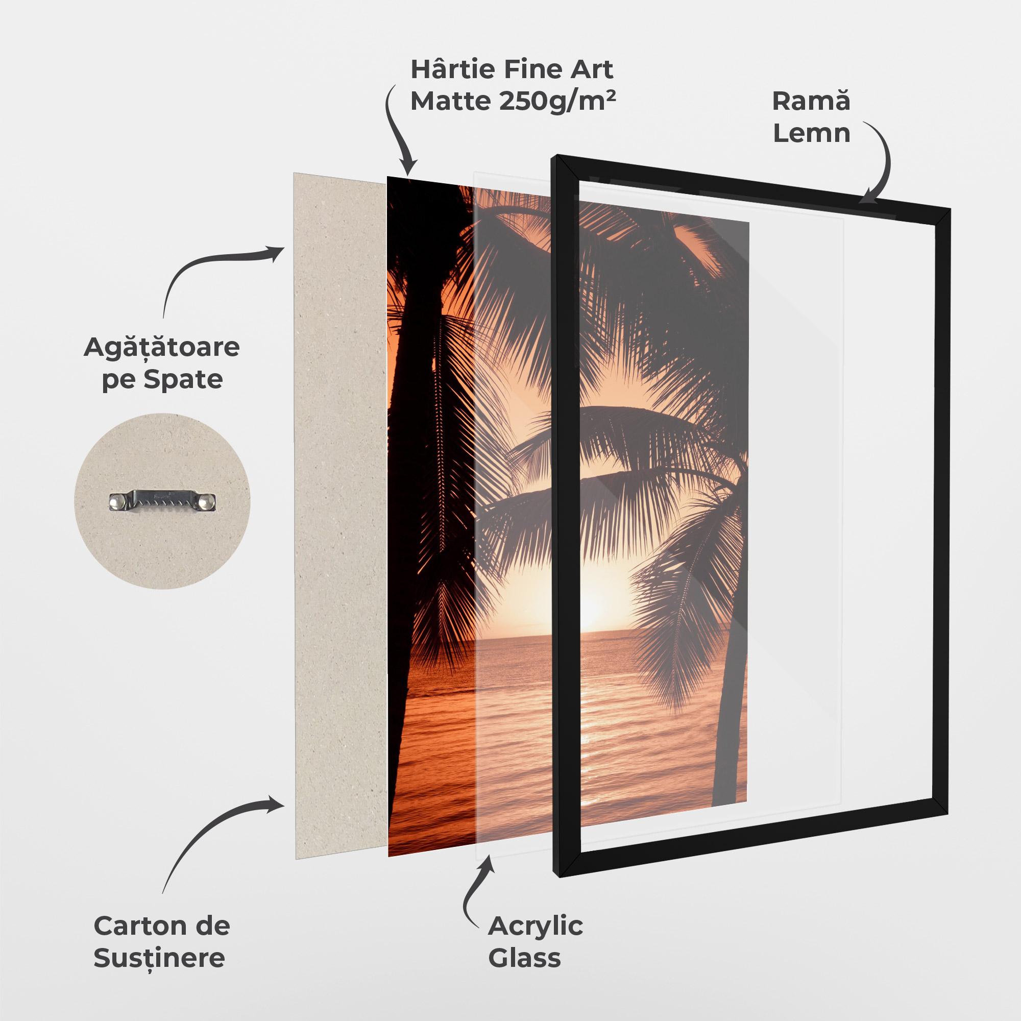 Poster Înrămat Orange Sea mockup 1