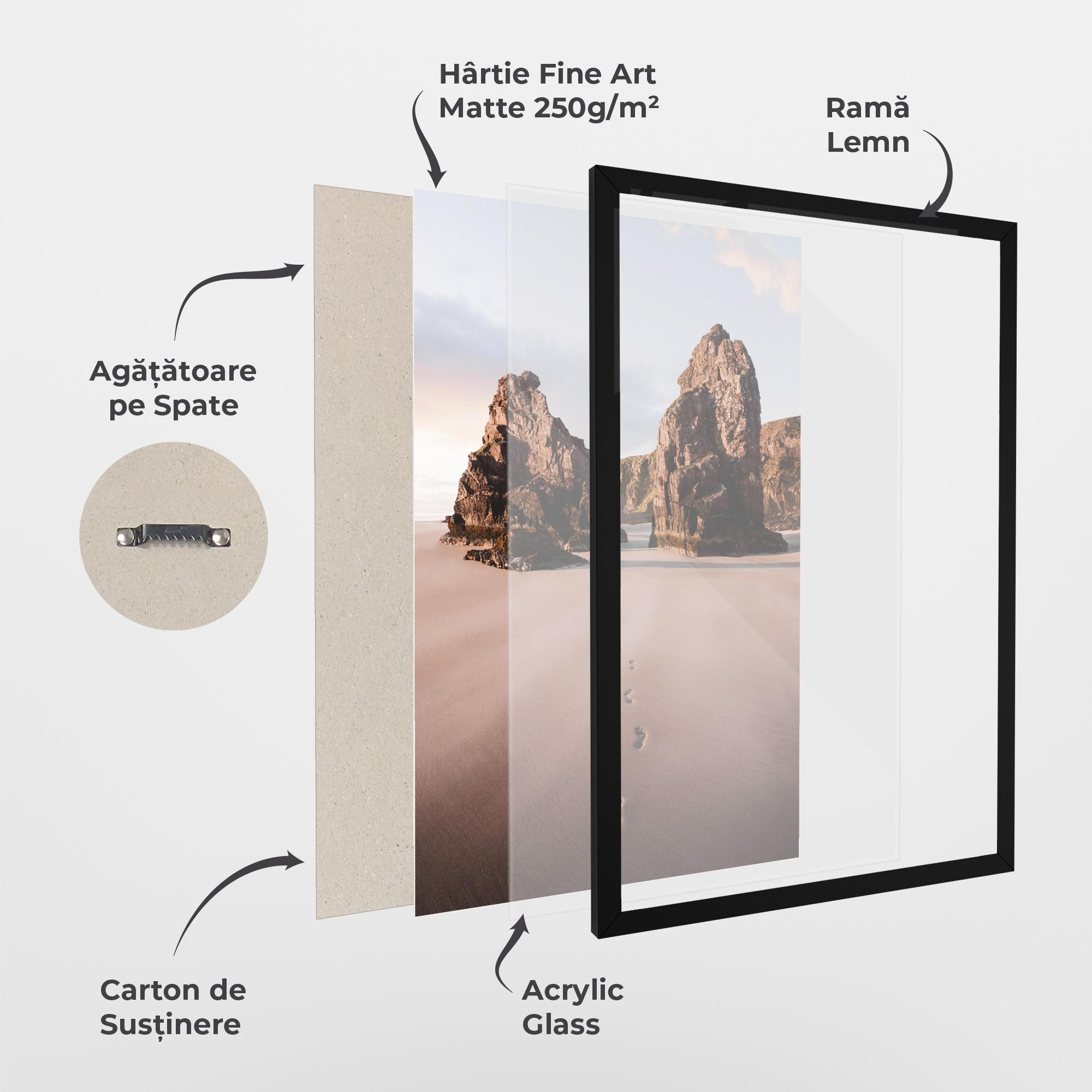 Poster Înrămat Sand Mark mockup 1