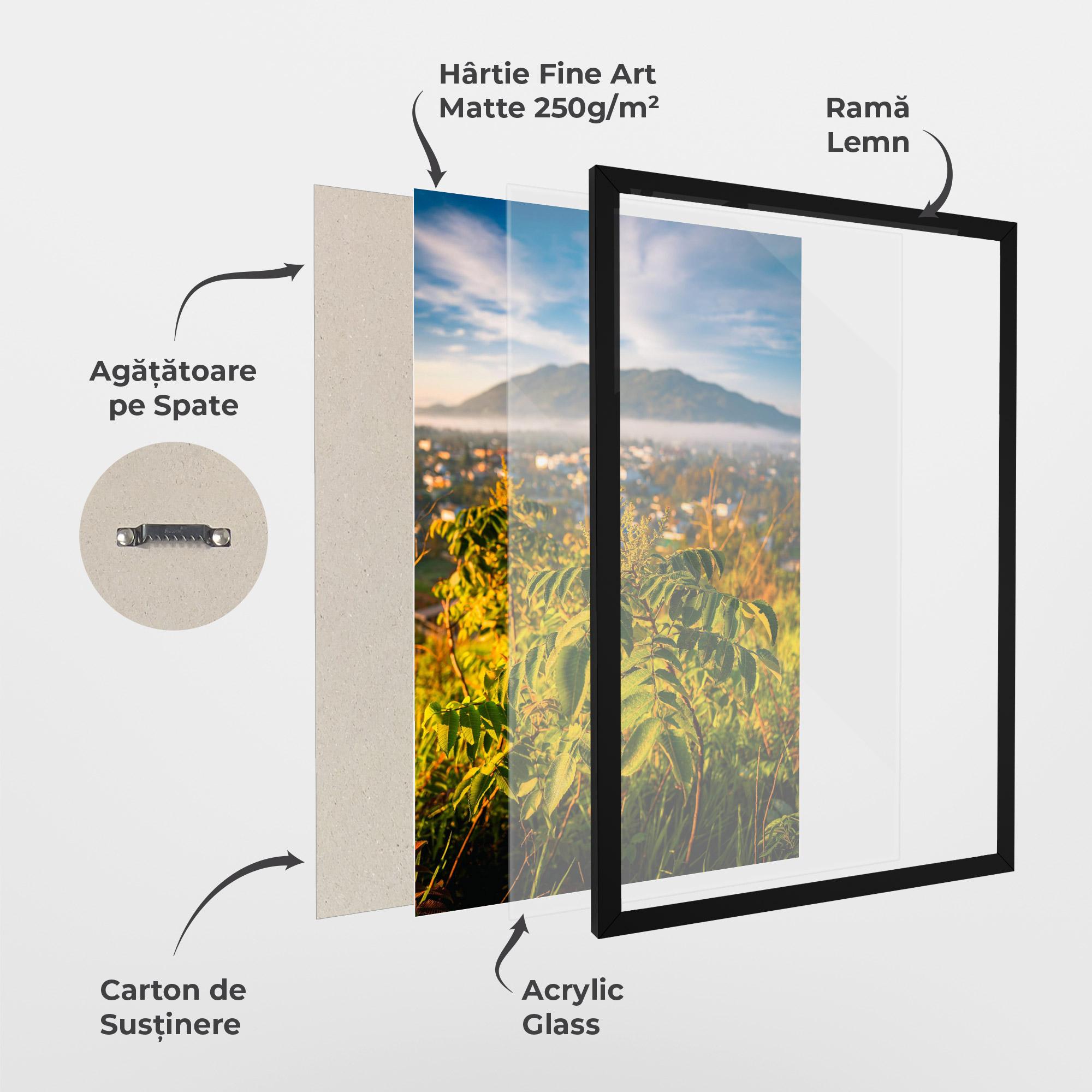 Poster Înrămat Summer Leaves mockup 1