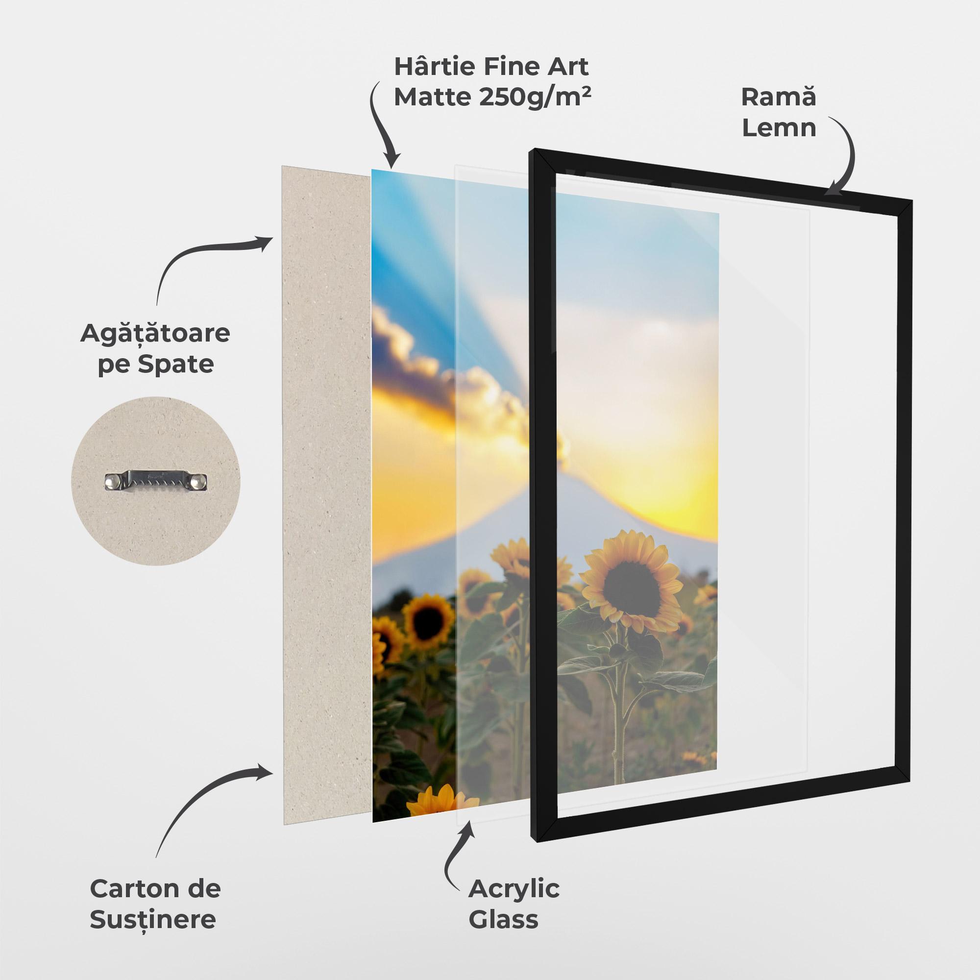 Poster Înrămat Sunflower Sunset mockup 1