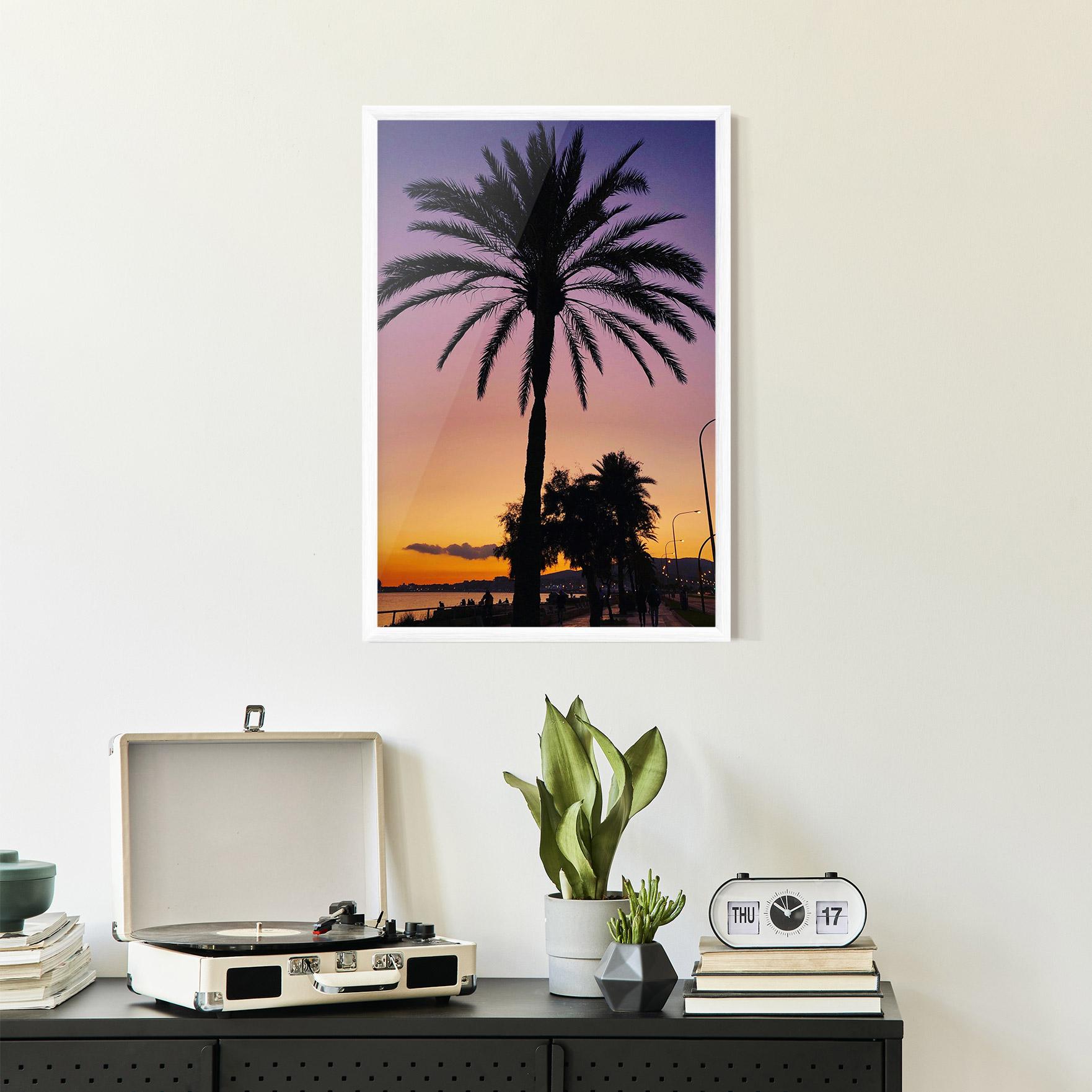 Poster Înrămat Purple Palm mockup 2