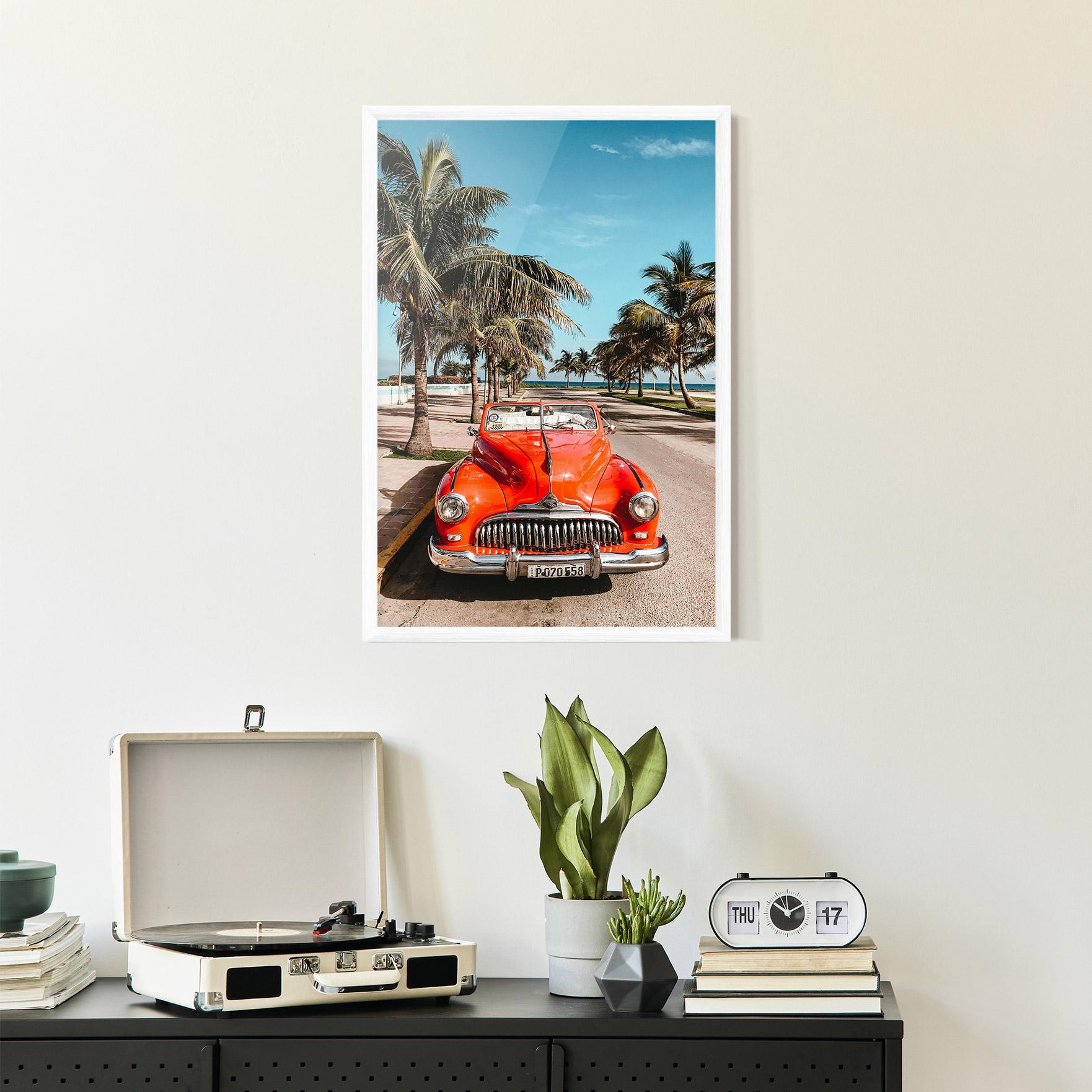 Poster Înrămat Red Summer Car mockup 2