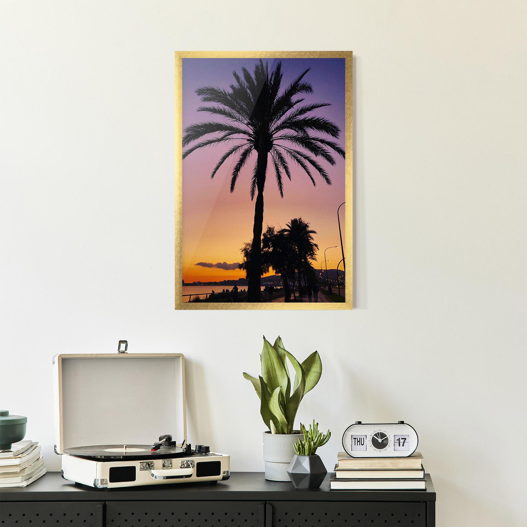 Poster Înrămat Purple Palm mockup 2