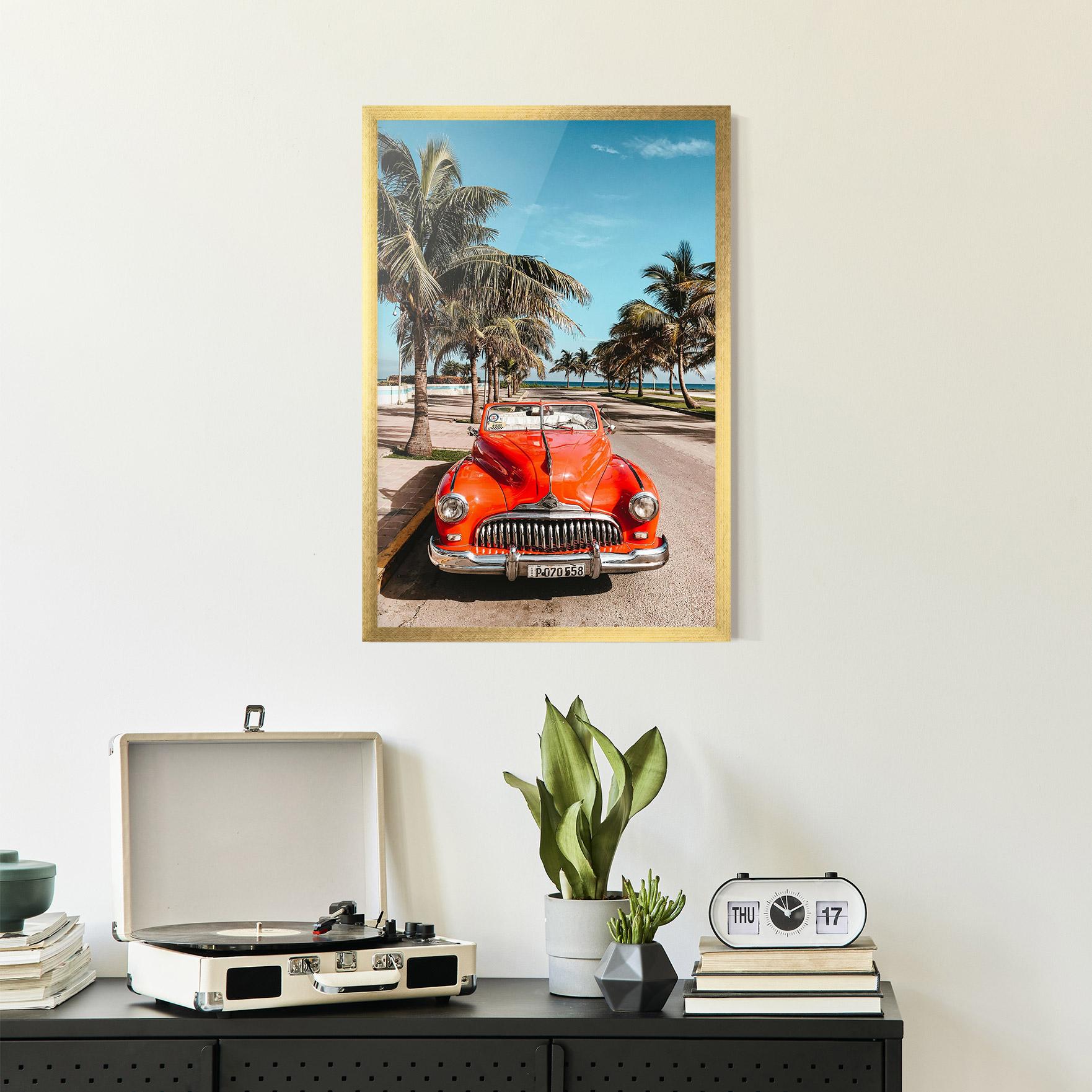 Poster Înrămat Red Summer Car mockup 2